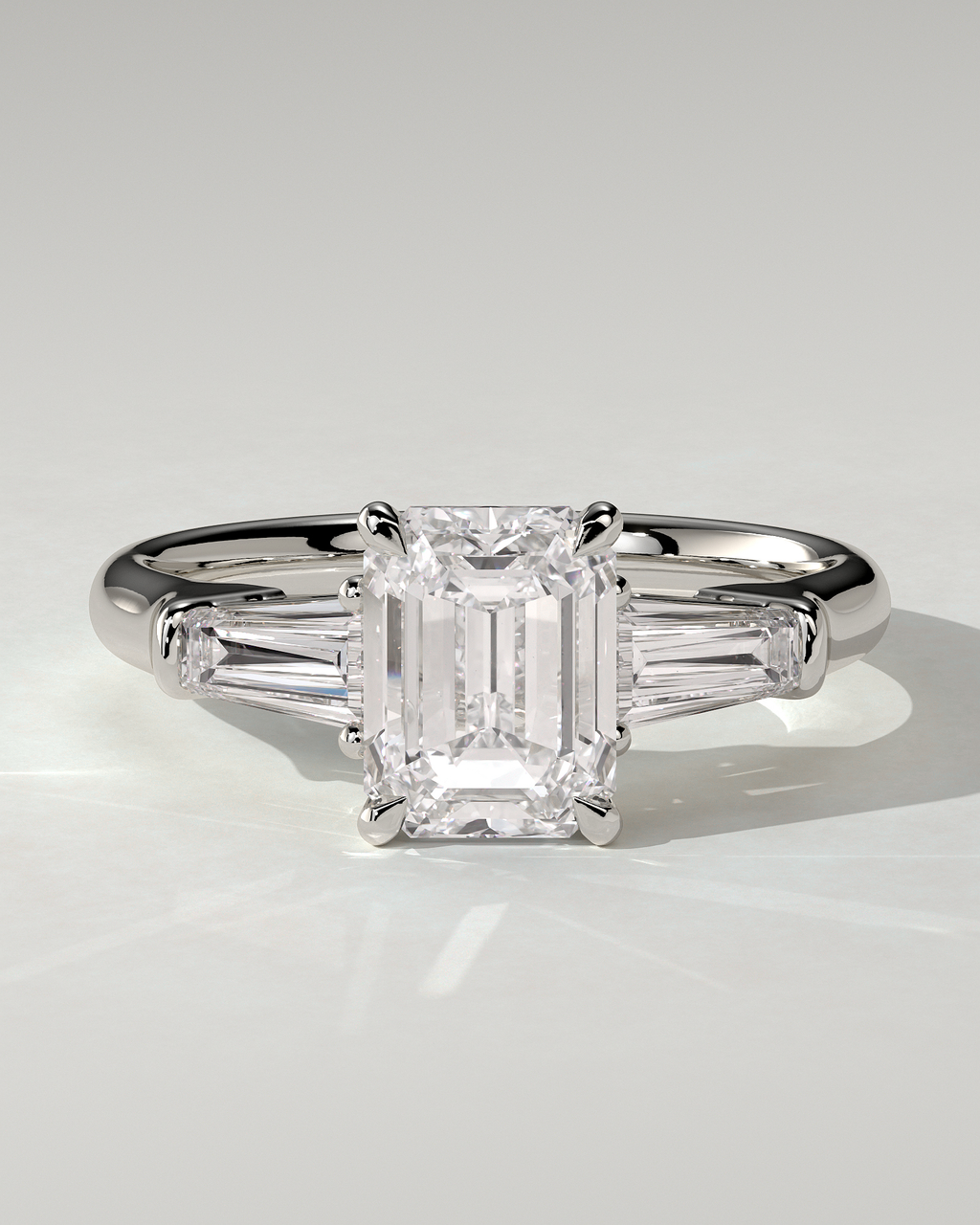 Bridget Trilogy Emerald Ring