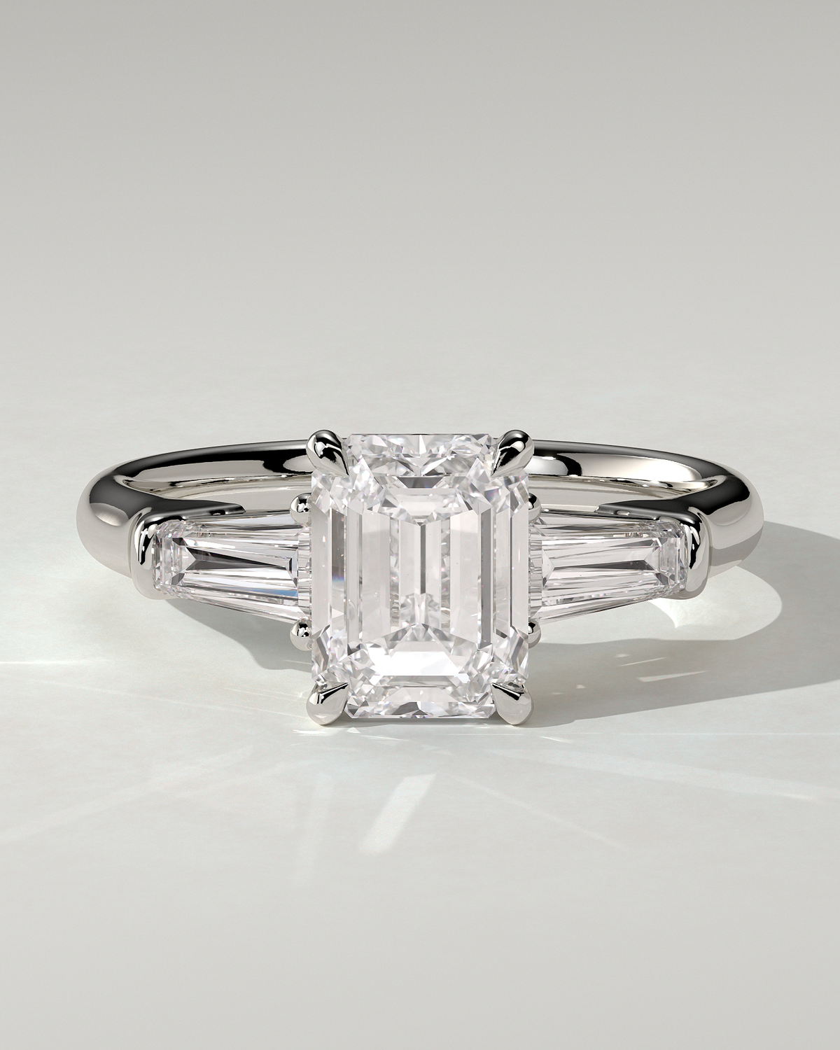 Bridget Trilogy Emerald Ring
