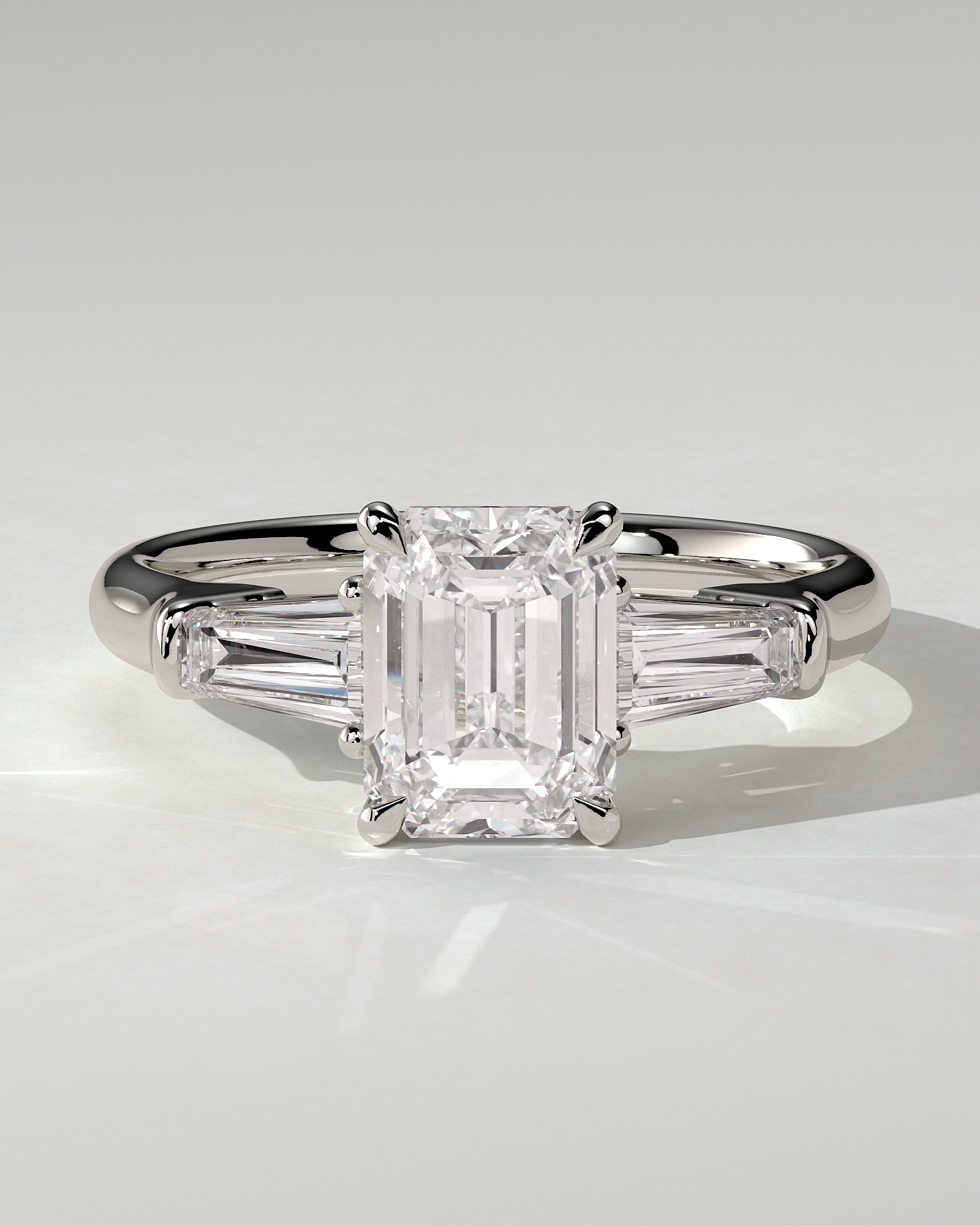 Bridget Trilogy Emerald Ring