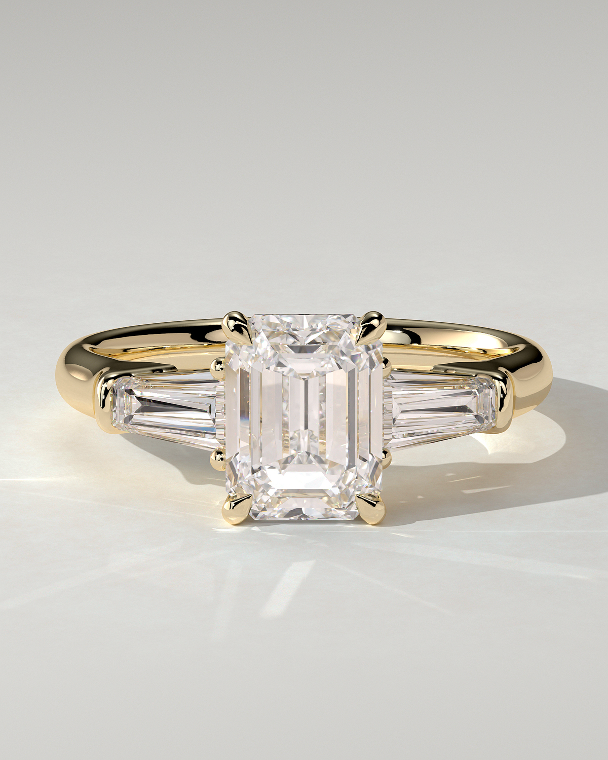 Bridget Trilogy Emerald Ring