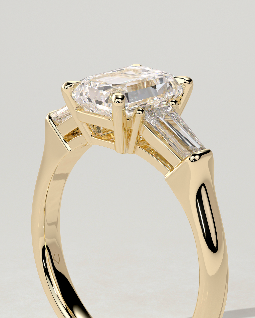 Bridget Trilogy Emerald Ring