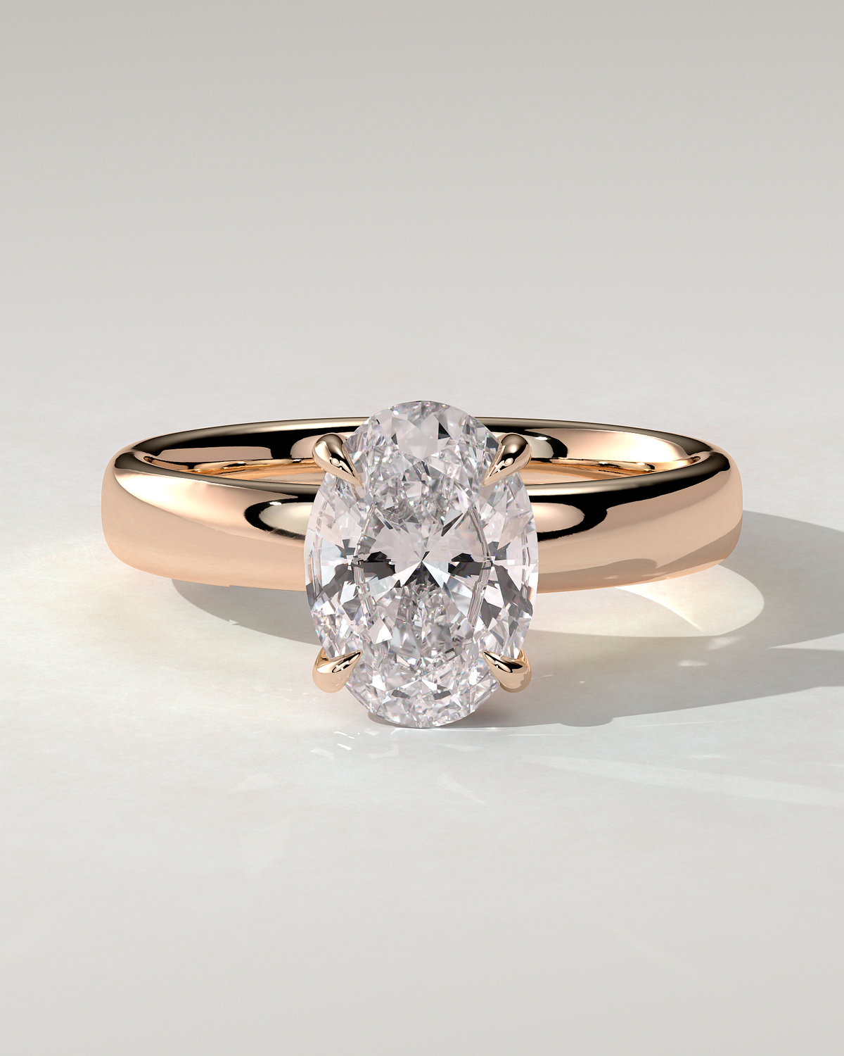 Bronte Solitaire Oval Ring