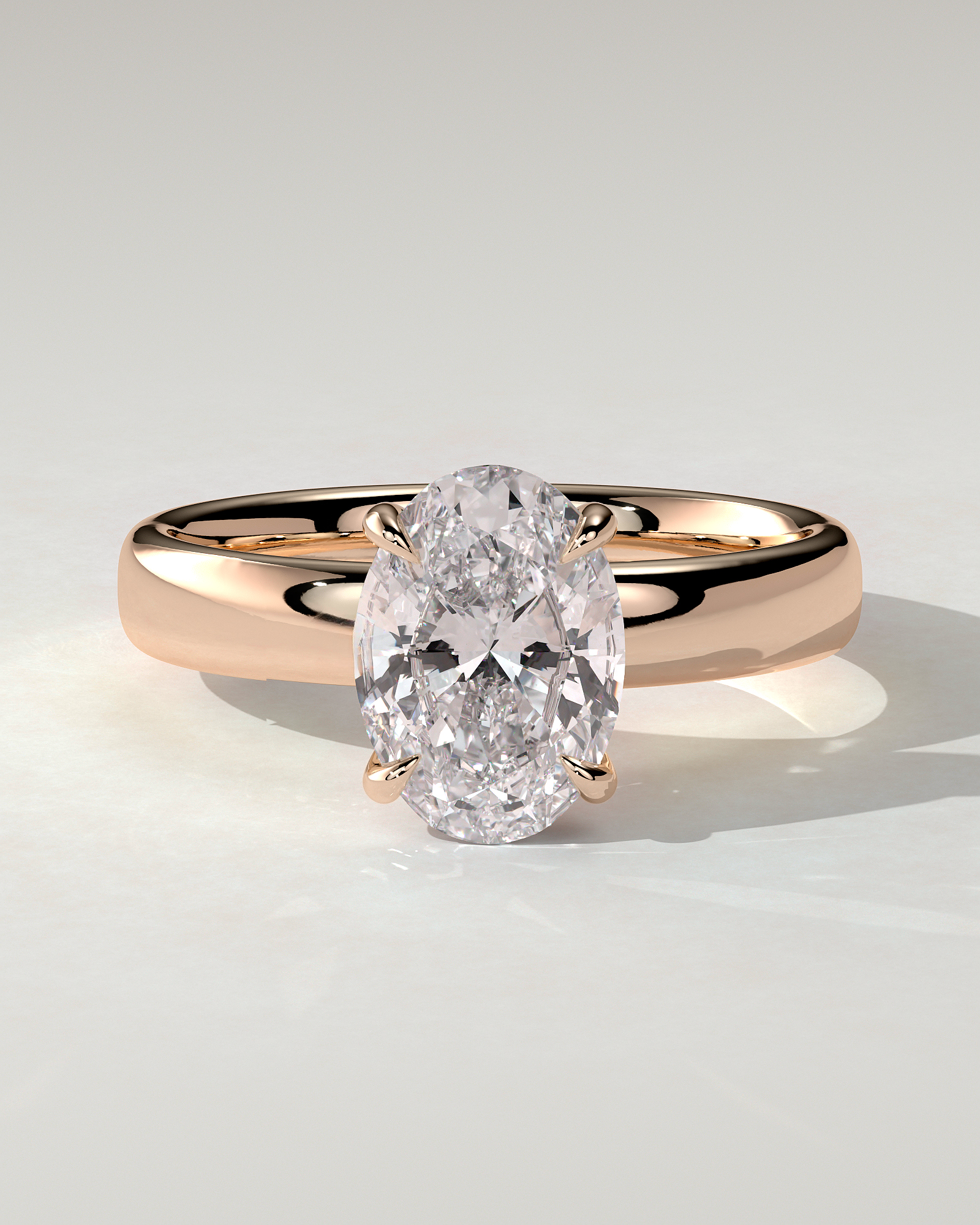 Bronte Solitaire Oval Ring