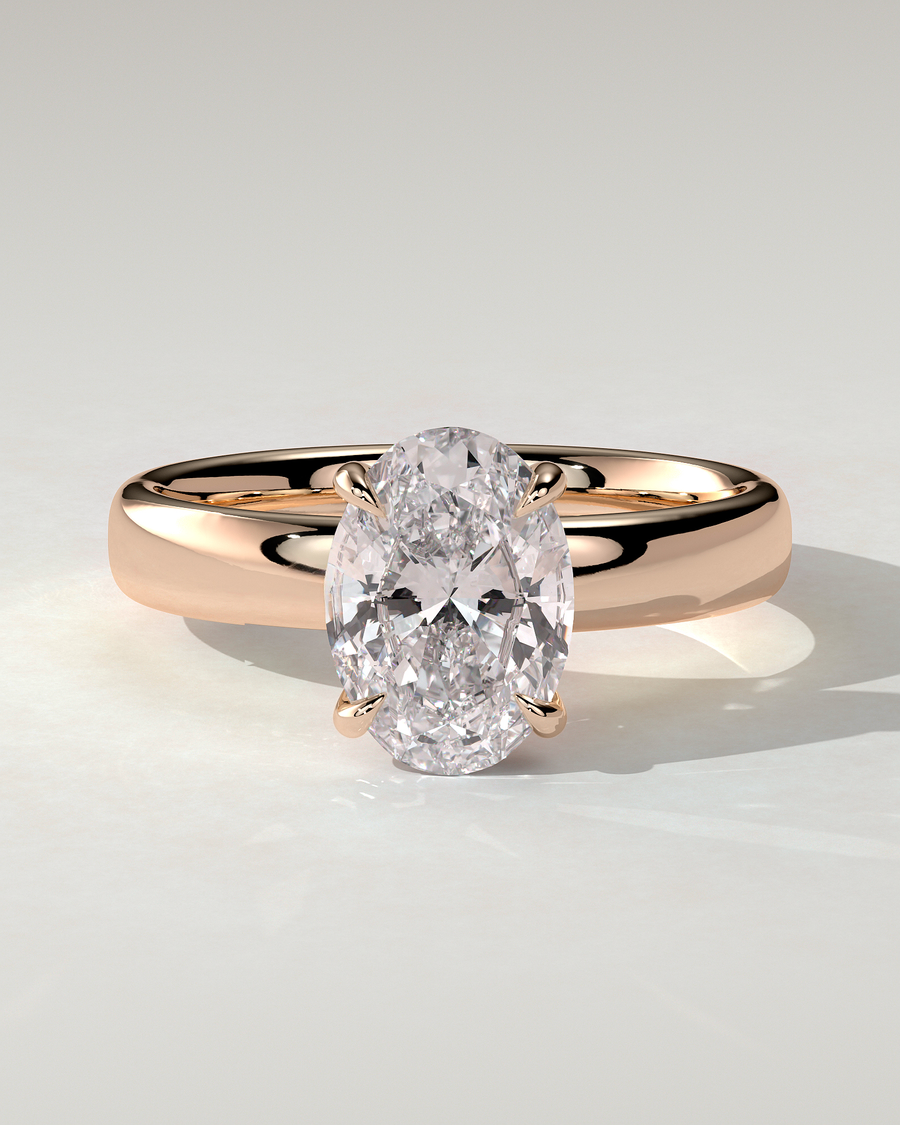Bronte Solitaire Oval Ring