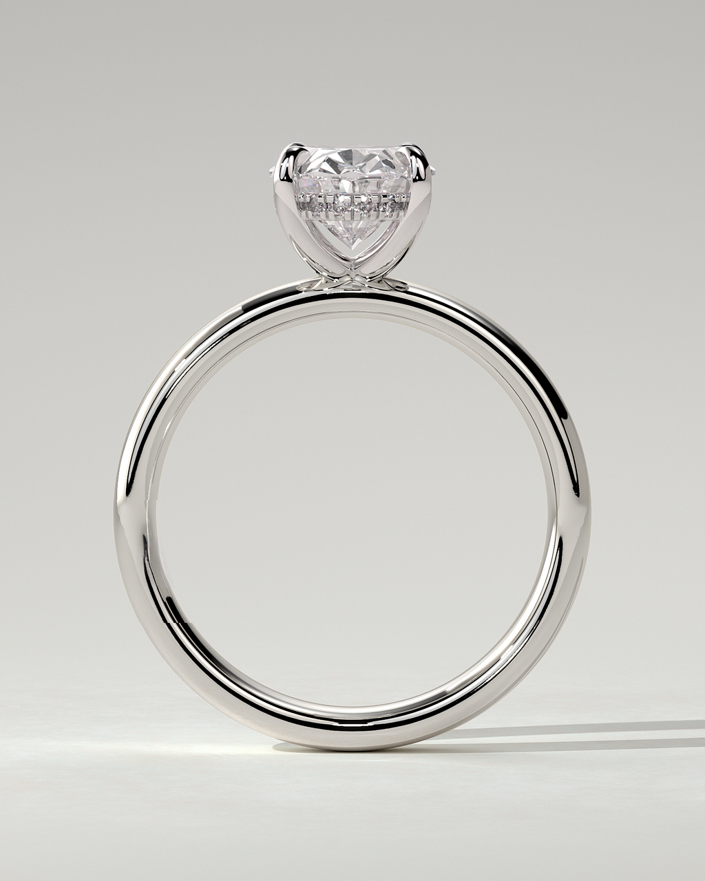 Bronte Solitaire Oval Ring