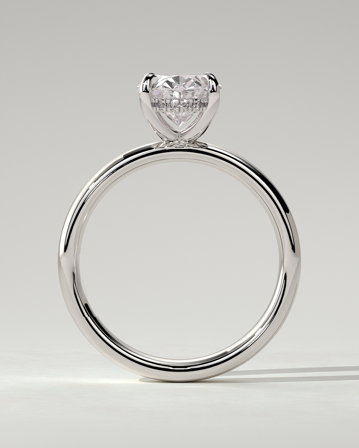 Bronte Solitaire Oval Ring