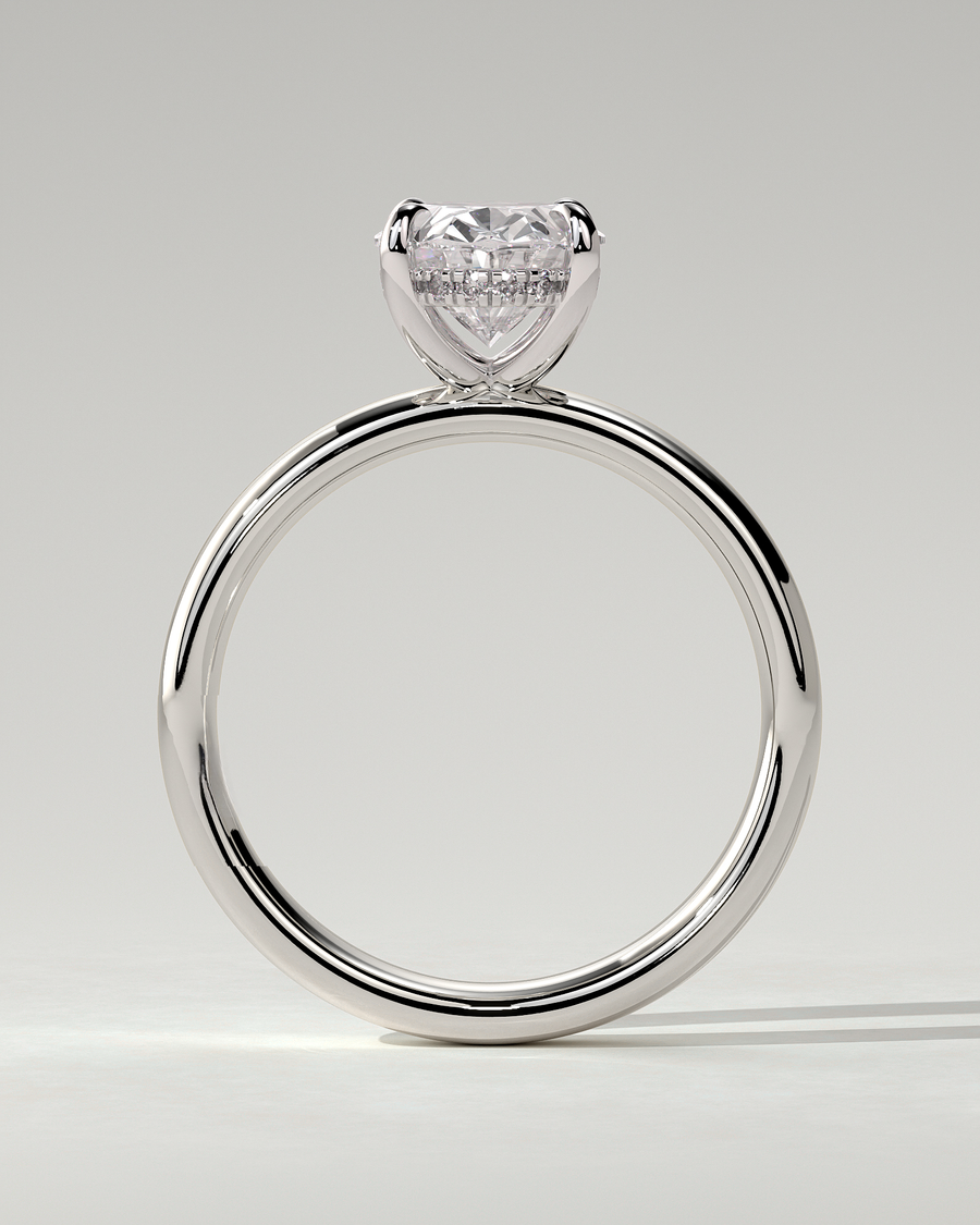 Bronte Solitaire Oval Ring