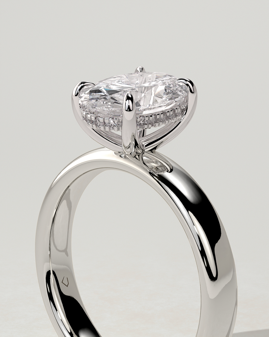 Bronte Solitaire Oval Ring