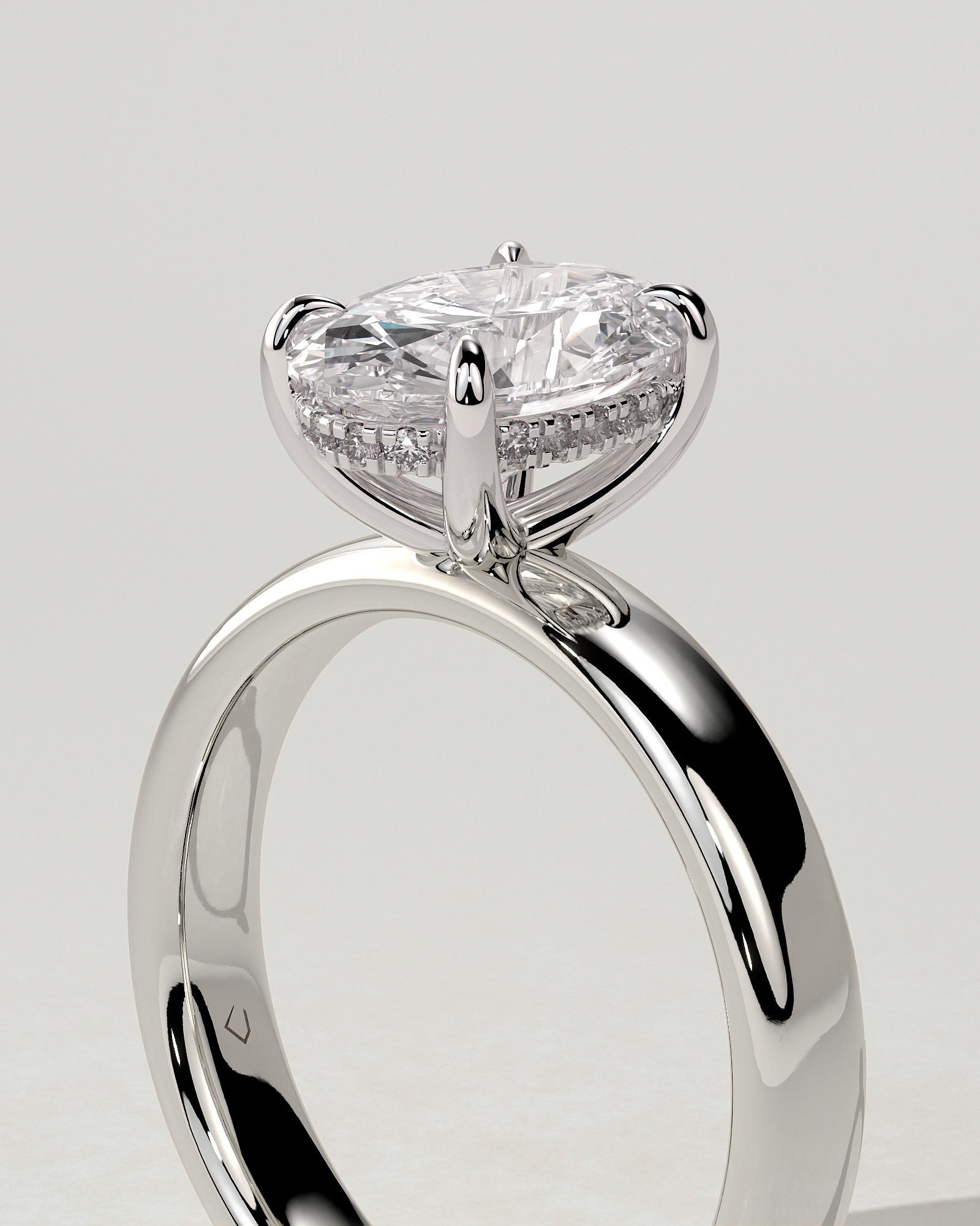 Bronte Solitaire Oval Ring