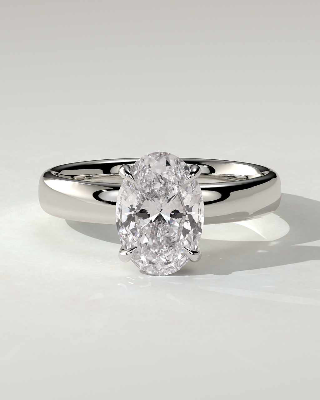 Bronte Solitaire Oval Ring
