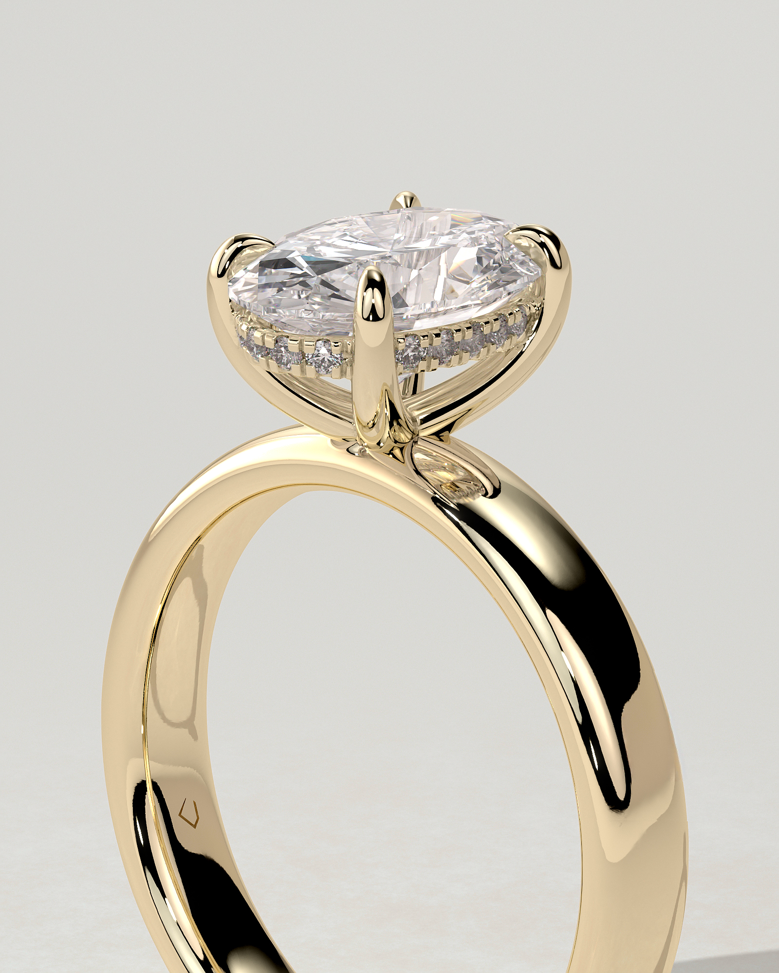Bronte Solitaire Oval Ring