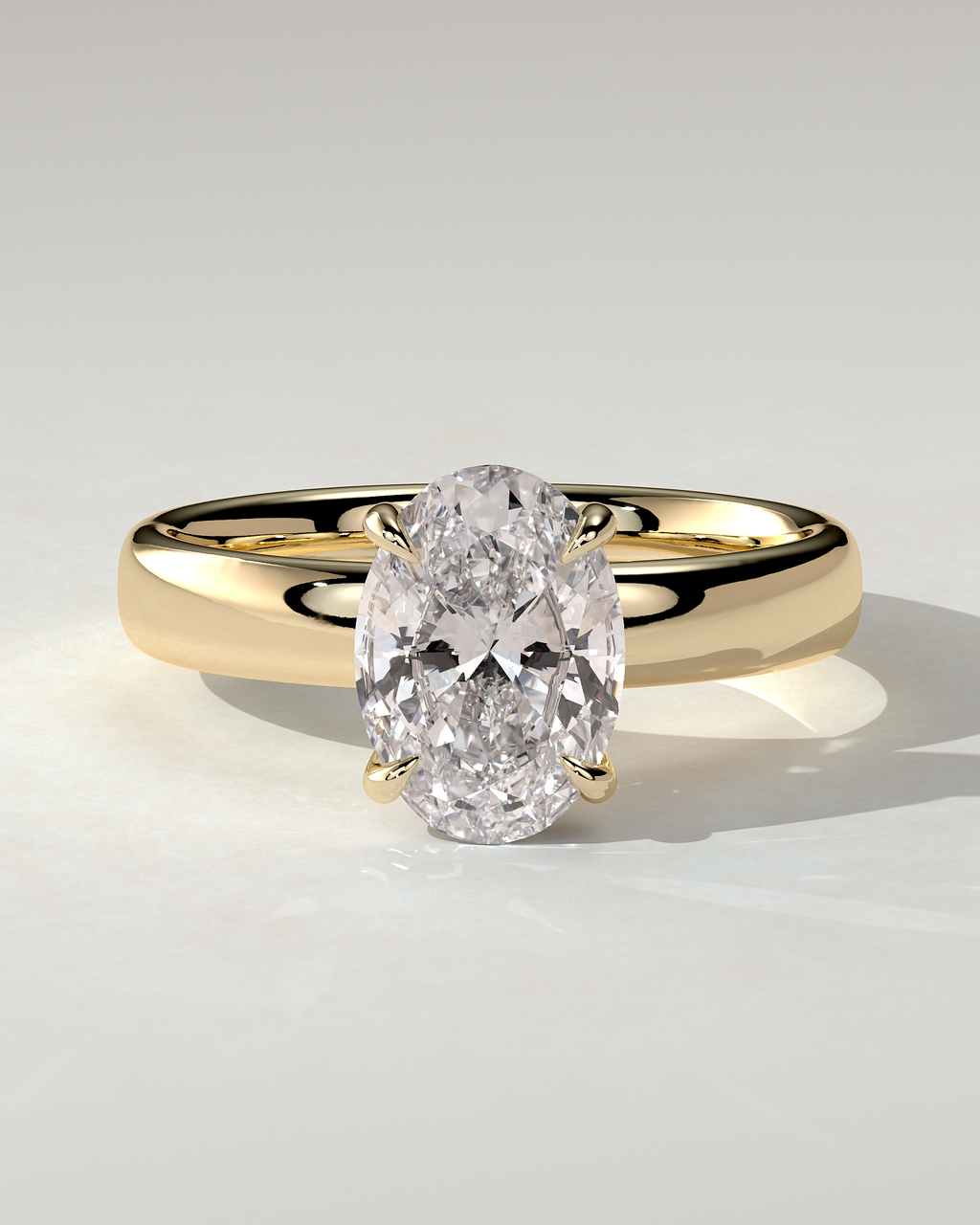 Bronte Solitaire Oval Ring