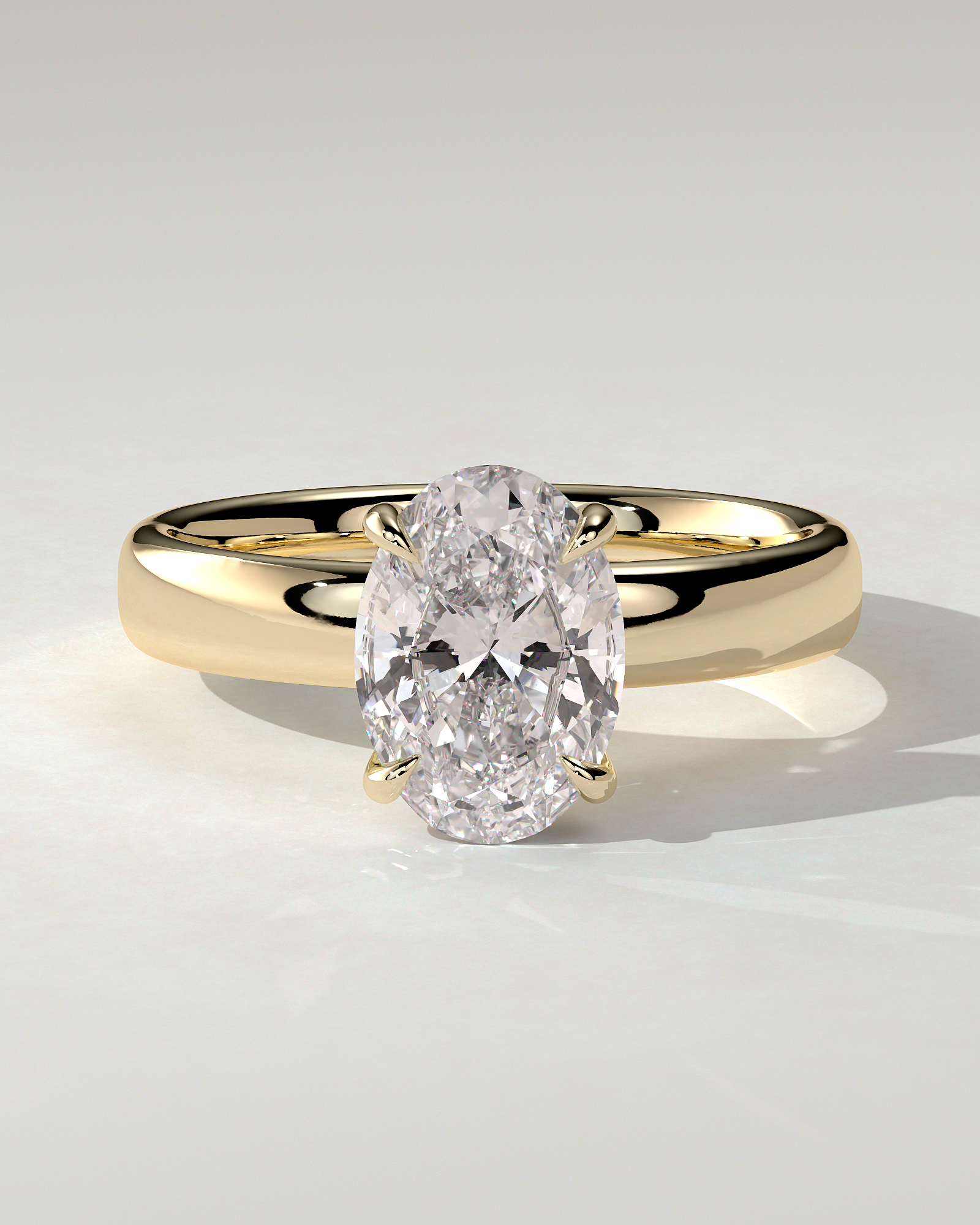 Bronte Solitaire Oval Ring