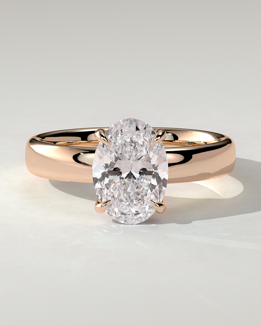 Bronte Solitaire Oval Ring