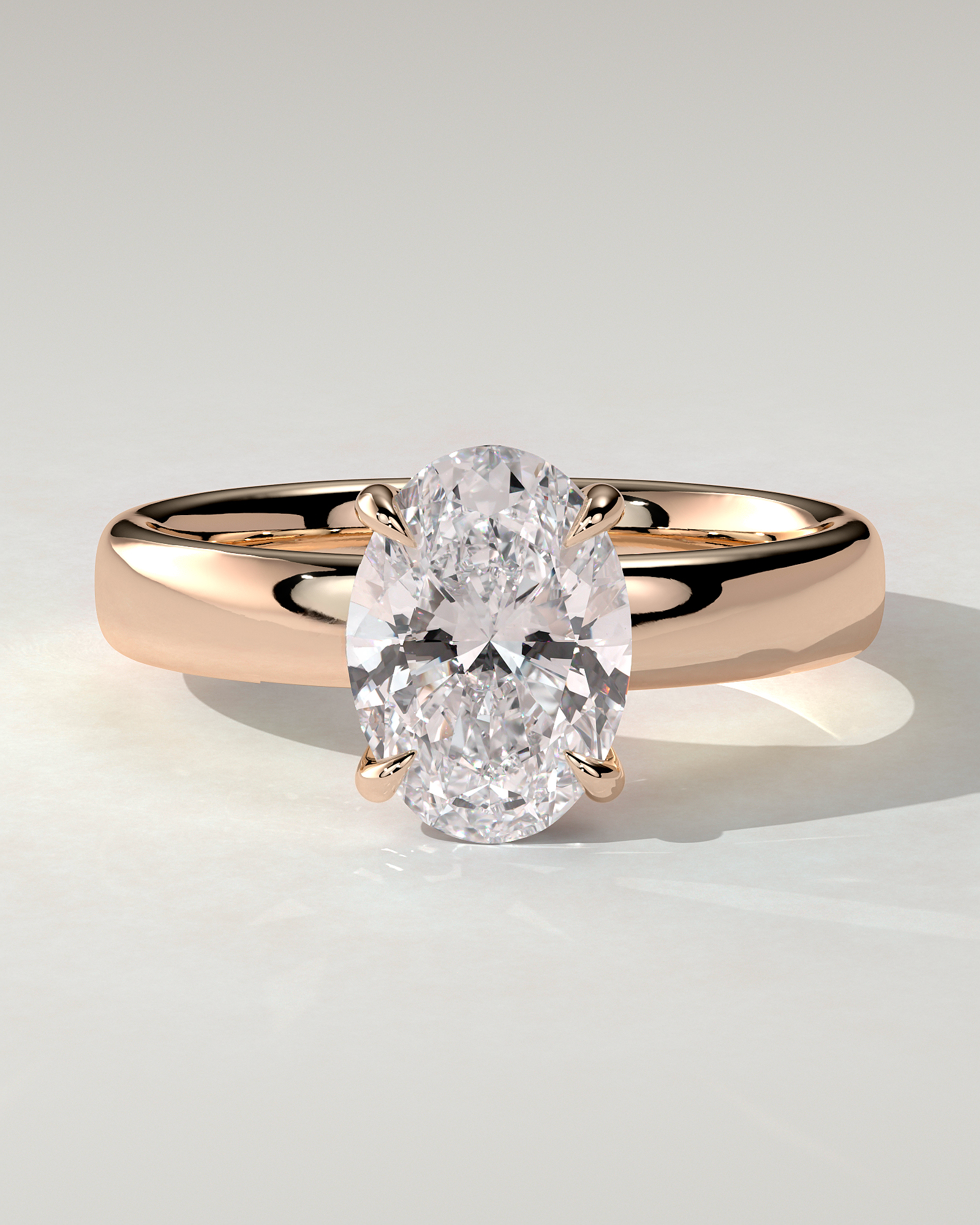 Bronte Solitaire Oval Ring