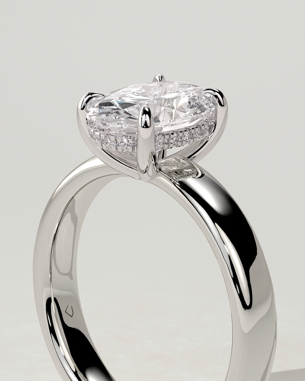 Bronte Solitaire Oval Ring