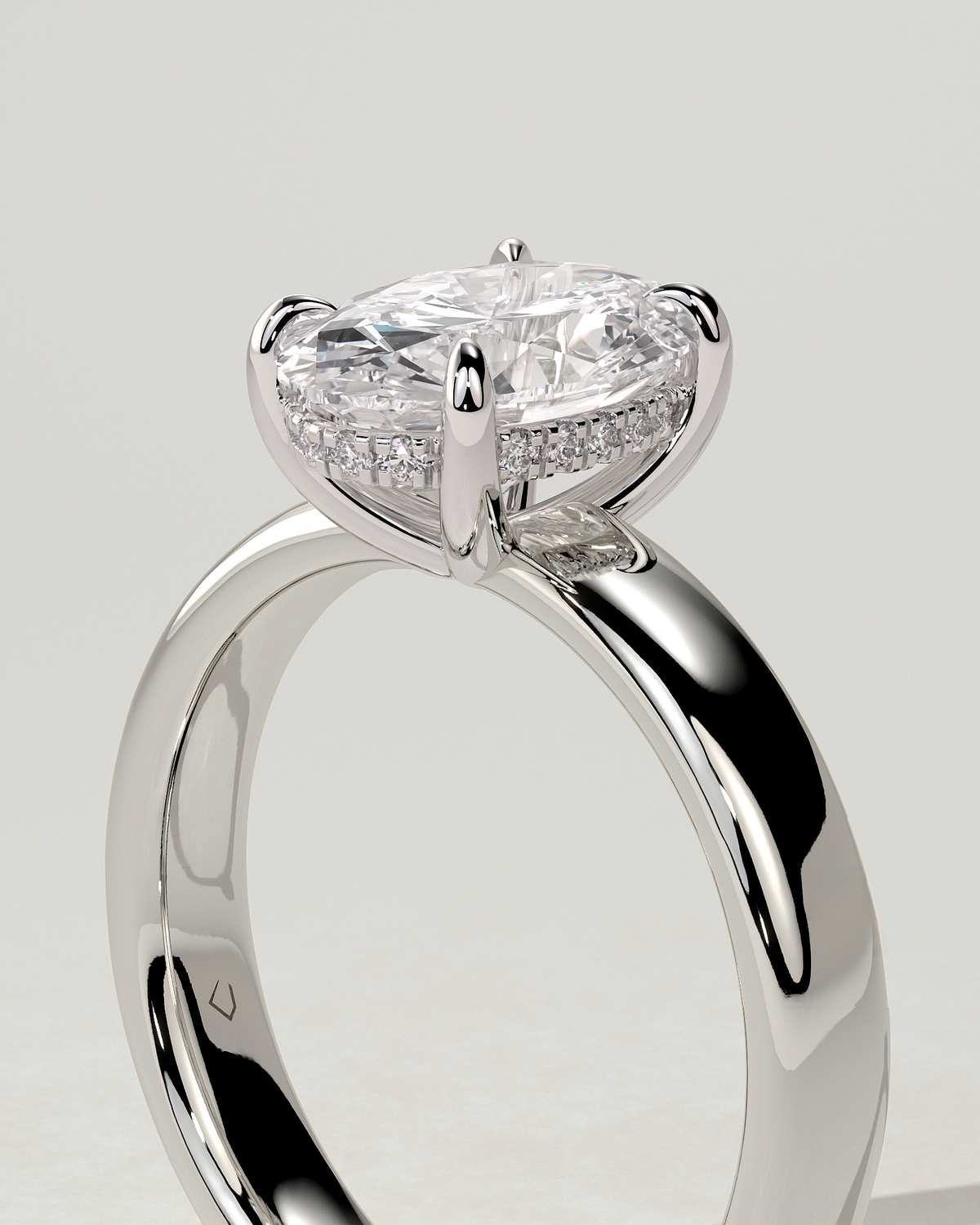 Bronte Solitaire Oval Ring