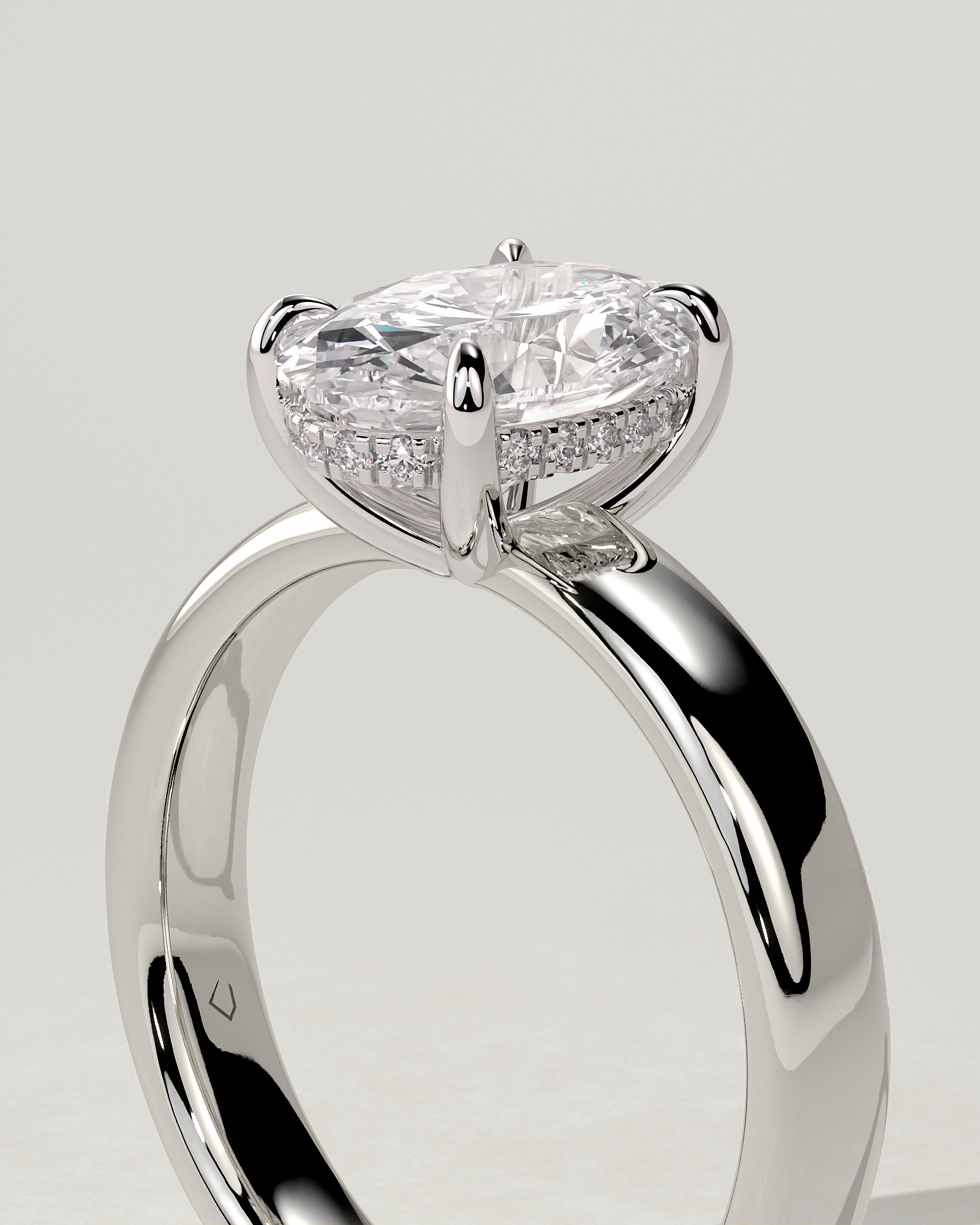 Bronte Solitaire Oval Ring