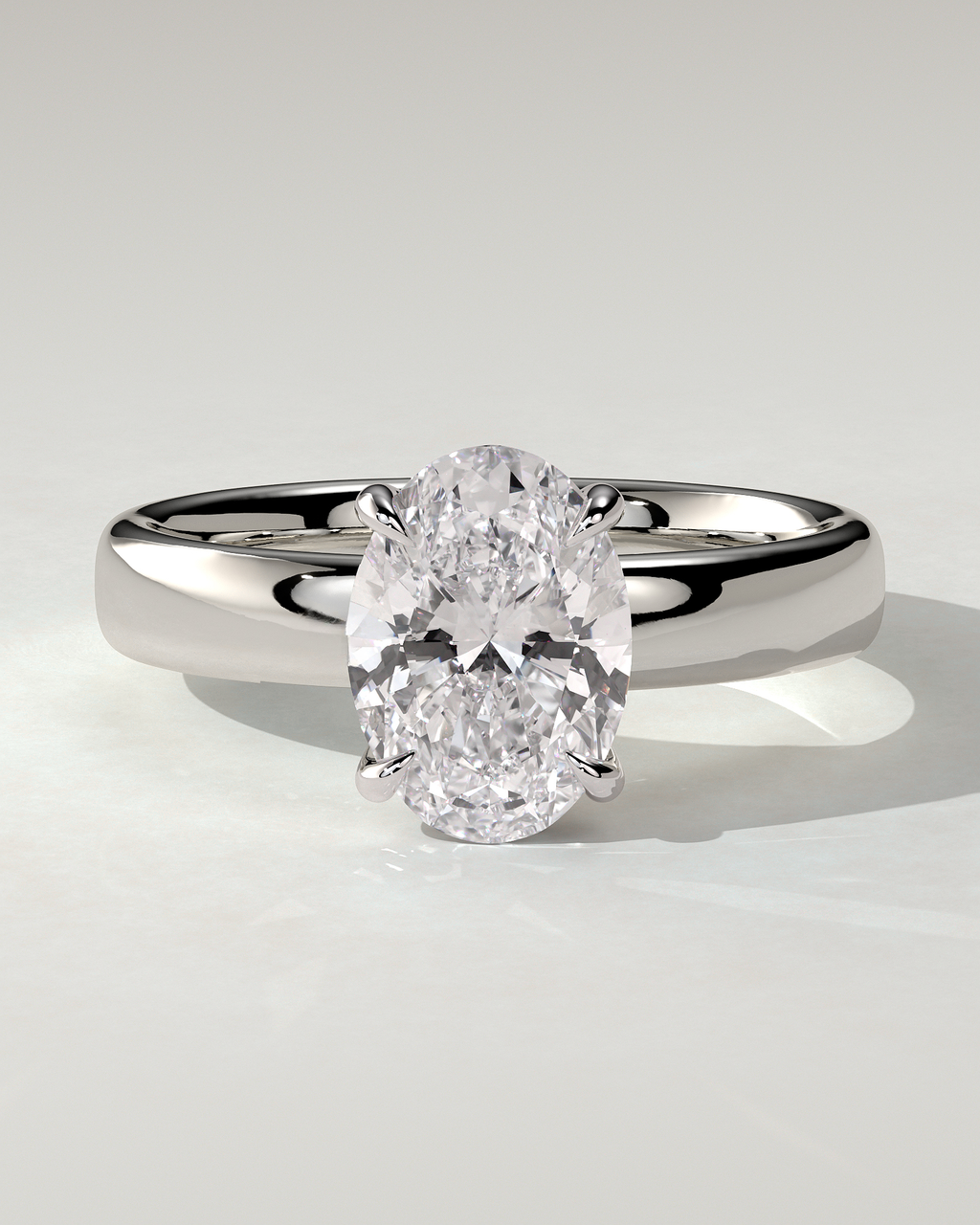 Bronte Solitaire Oval Ring