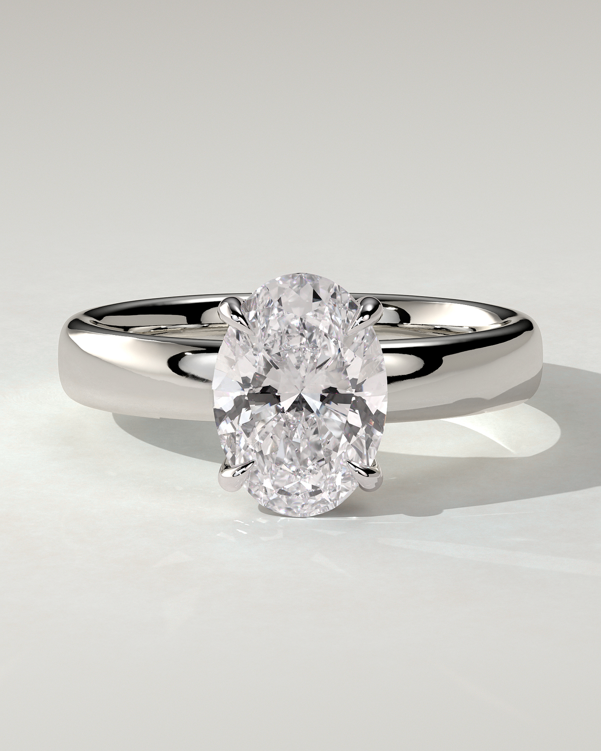 Bronte Solitaire Oval Ring