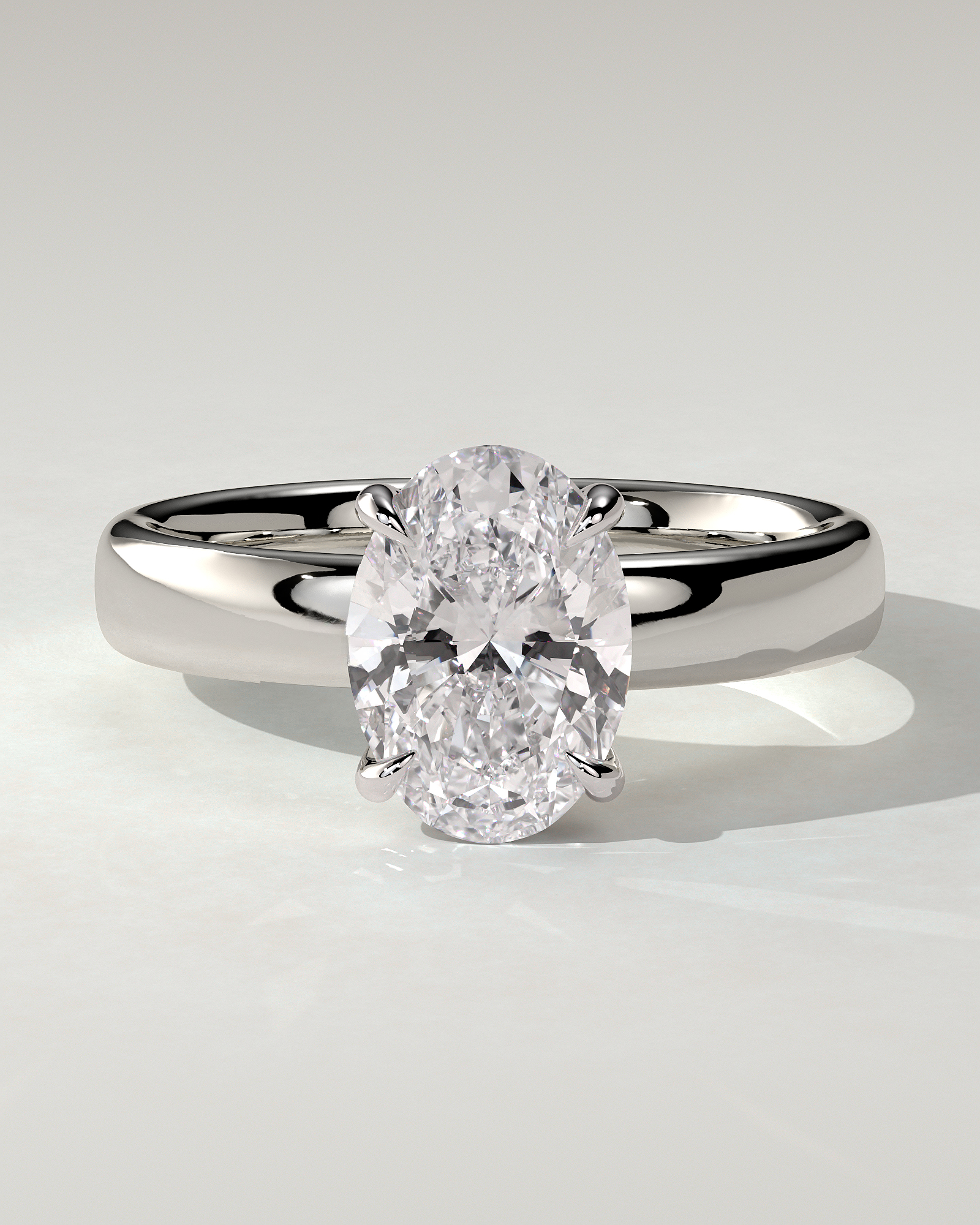 Bronte Solitaire Oval Ring