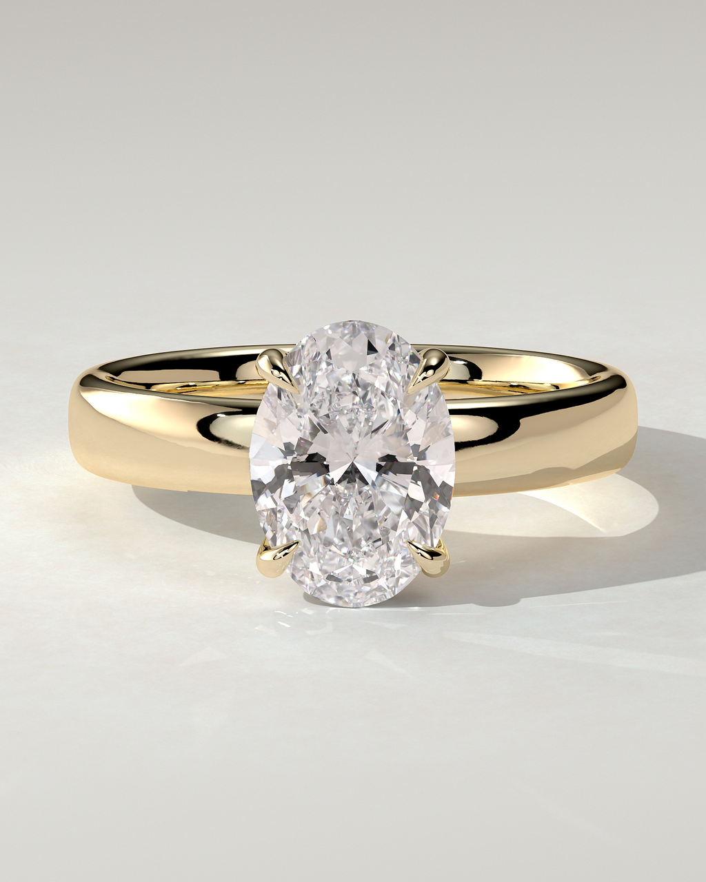 Bronte Solitaire Oval Ring