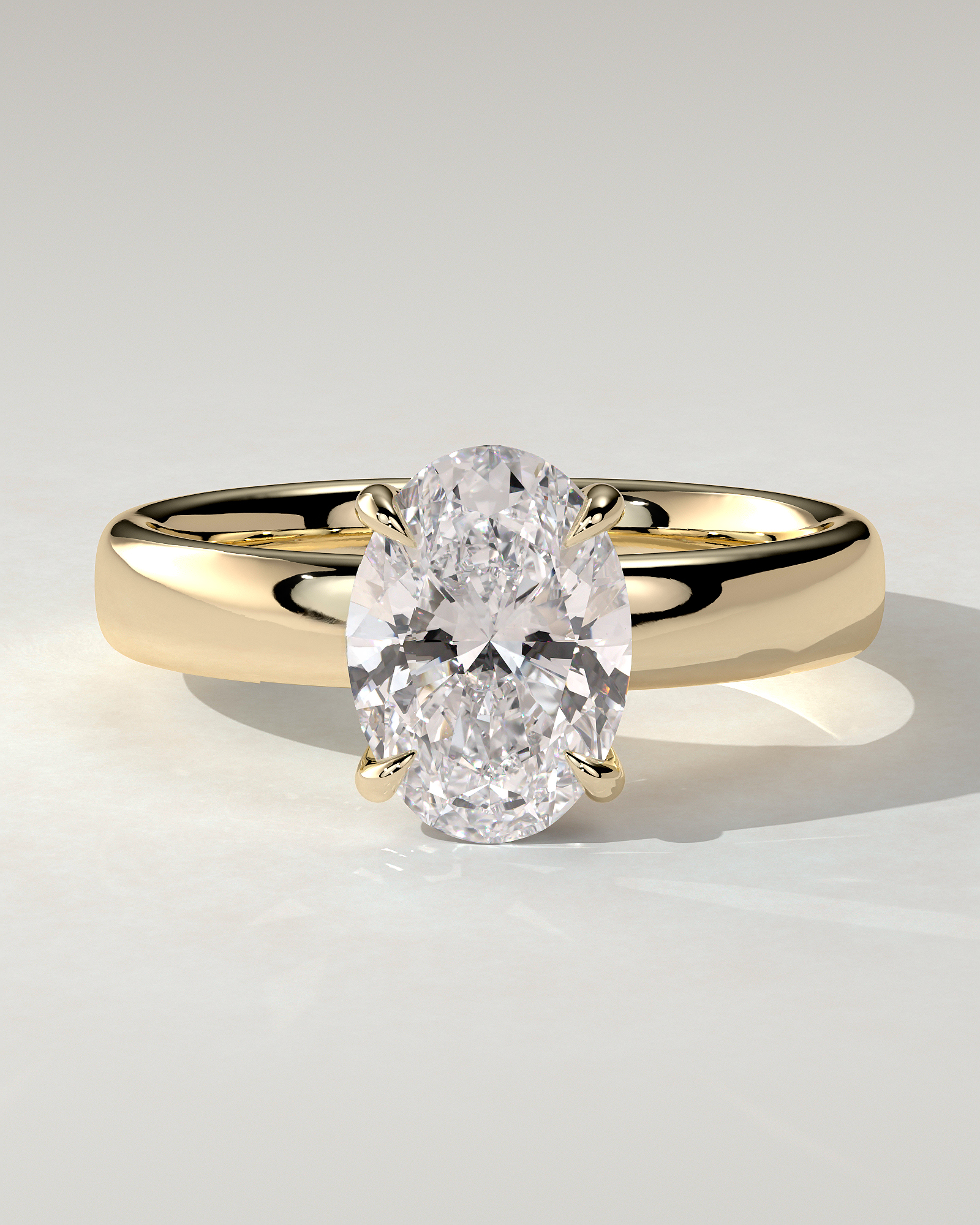 Bronte Solitaire Oval Ring