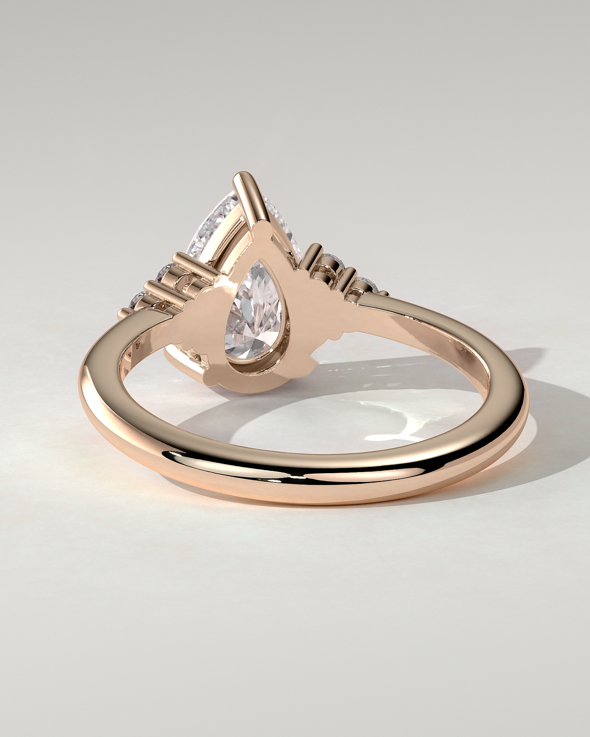 Brooke Solitaire Pear Ring