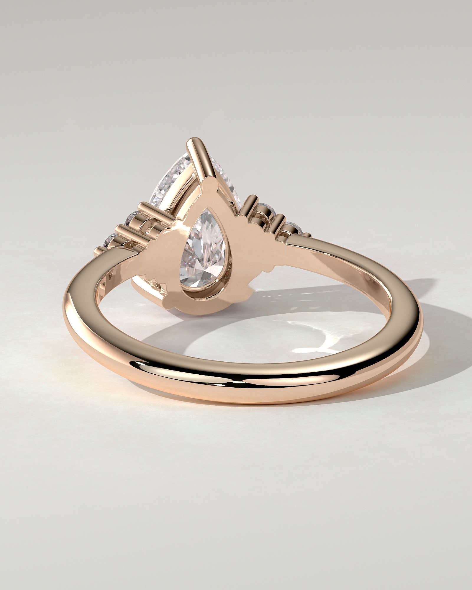 Brooke Solitaire Pear Ring