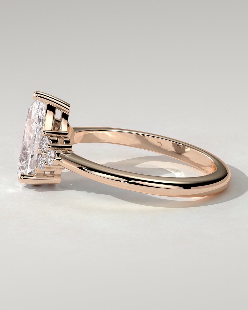 Brooke Solitaire Pear Ring