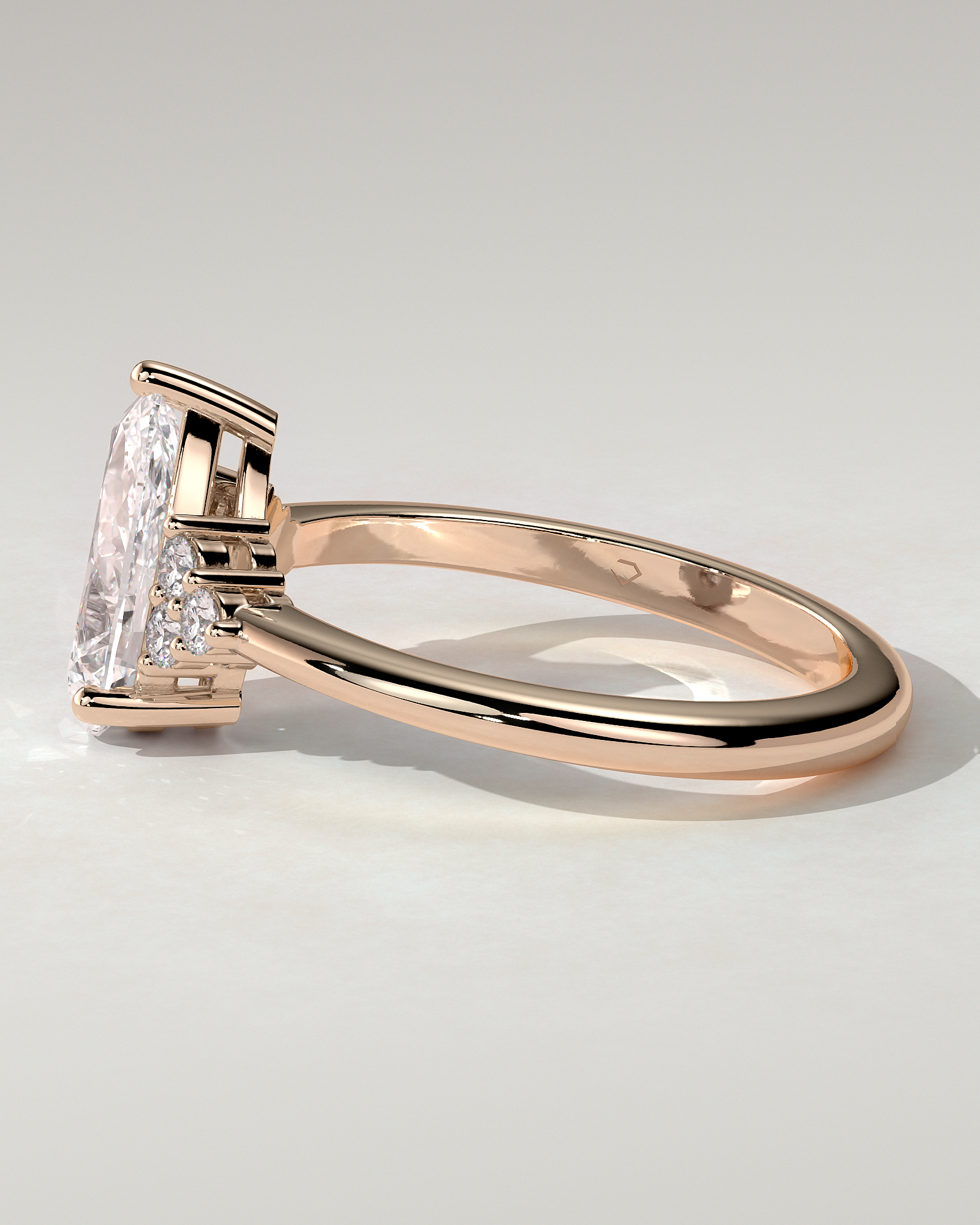 Brooke Solitaire Pear Ring