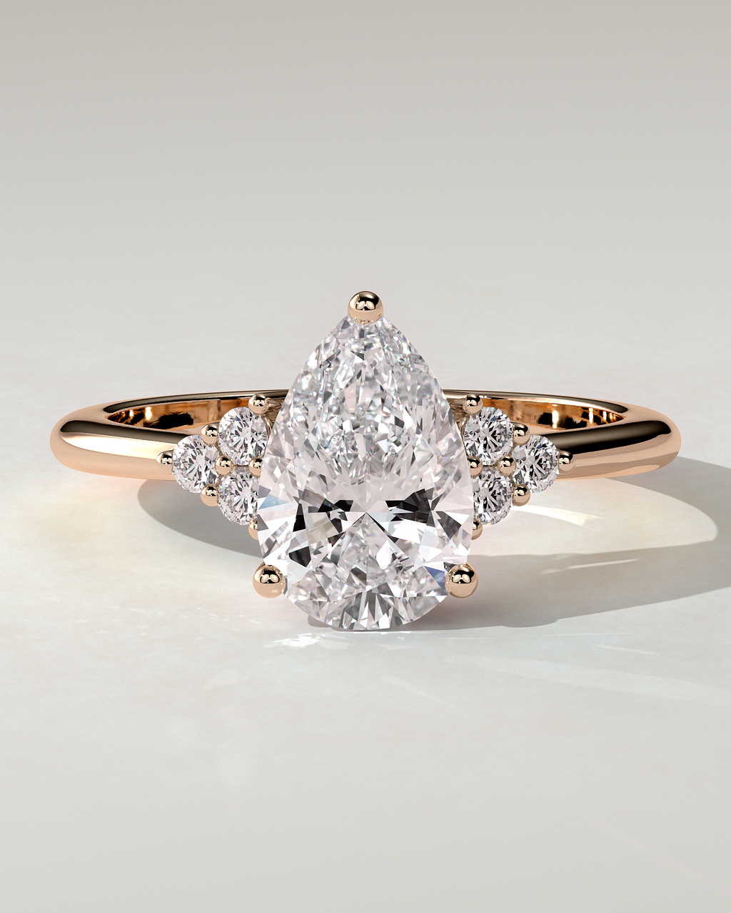 Brooke Solitaire Pear Ring