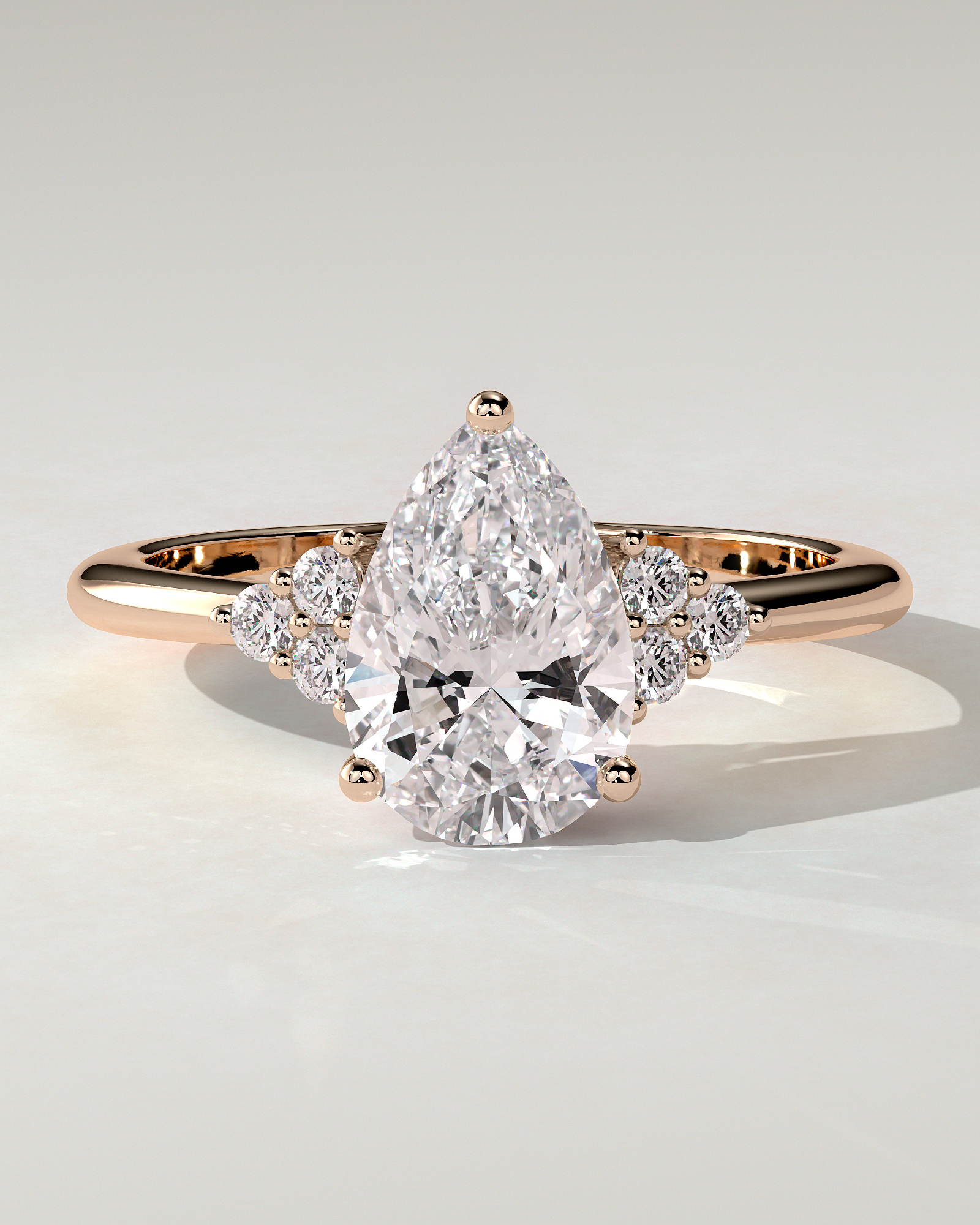Brooke Solitaire Pear Ring