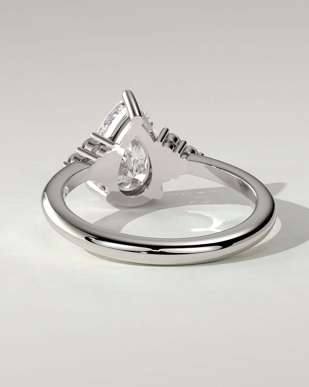 Brooke Solitaire Pear Ring