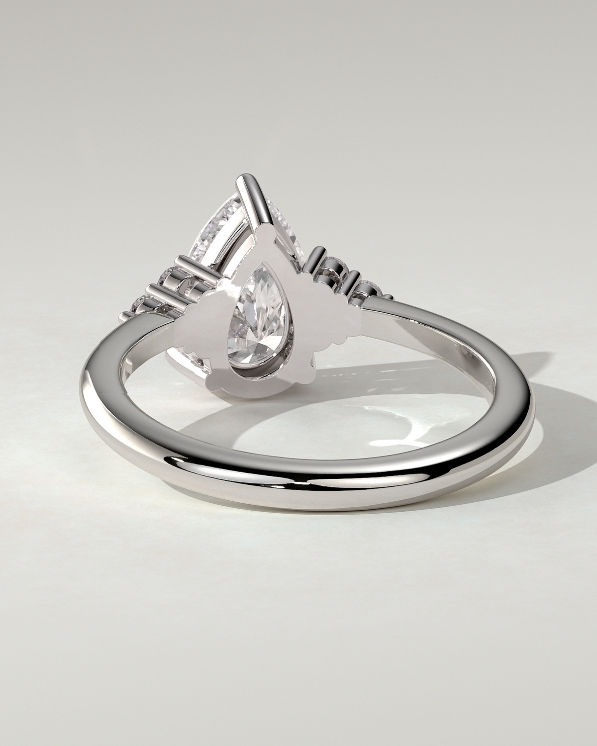 Brooke Solitaire Pear Ring