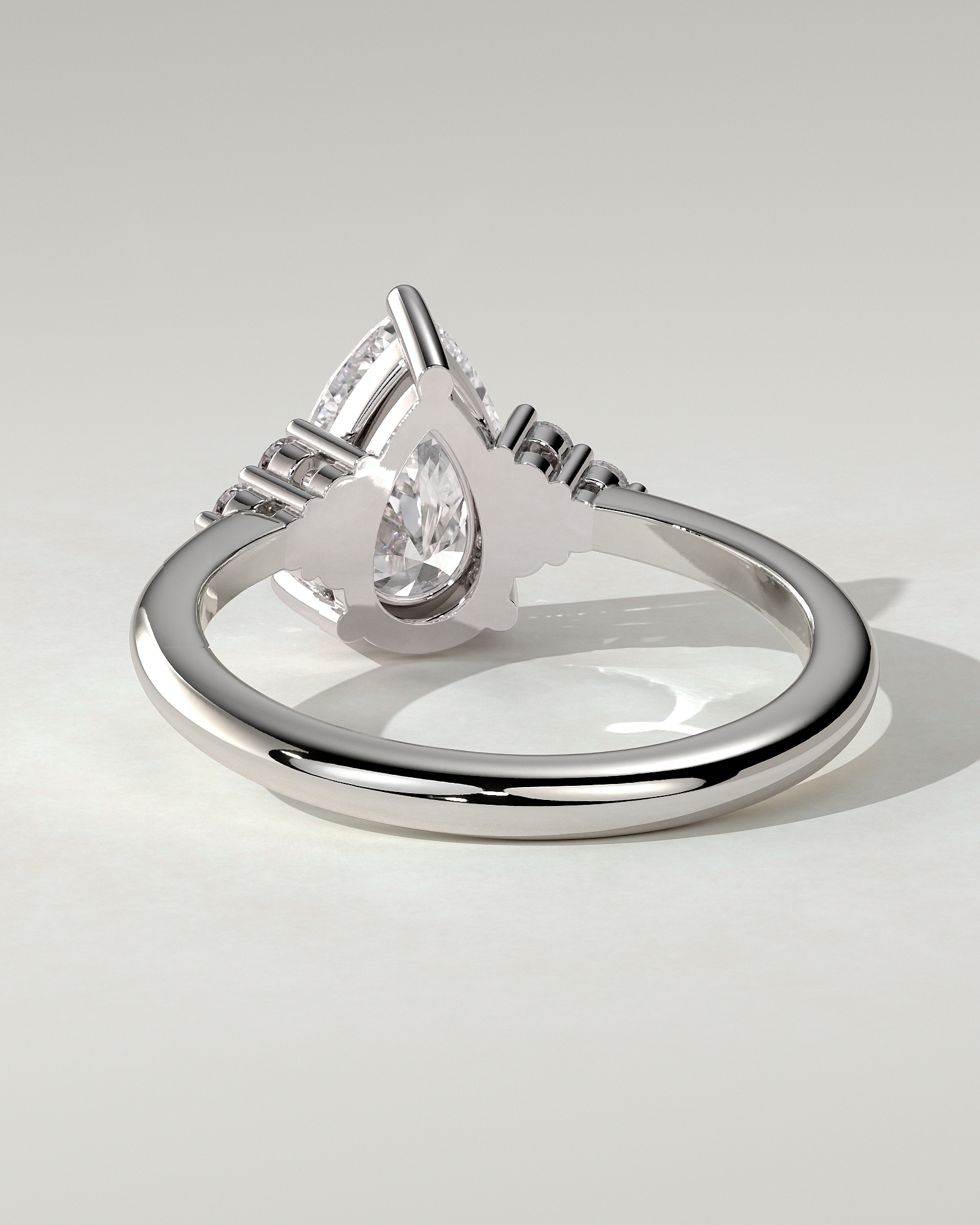 Brooke Solitaire Pear Ring