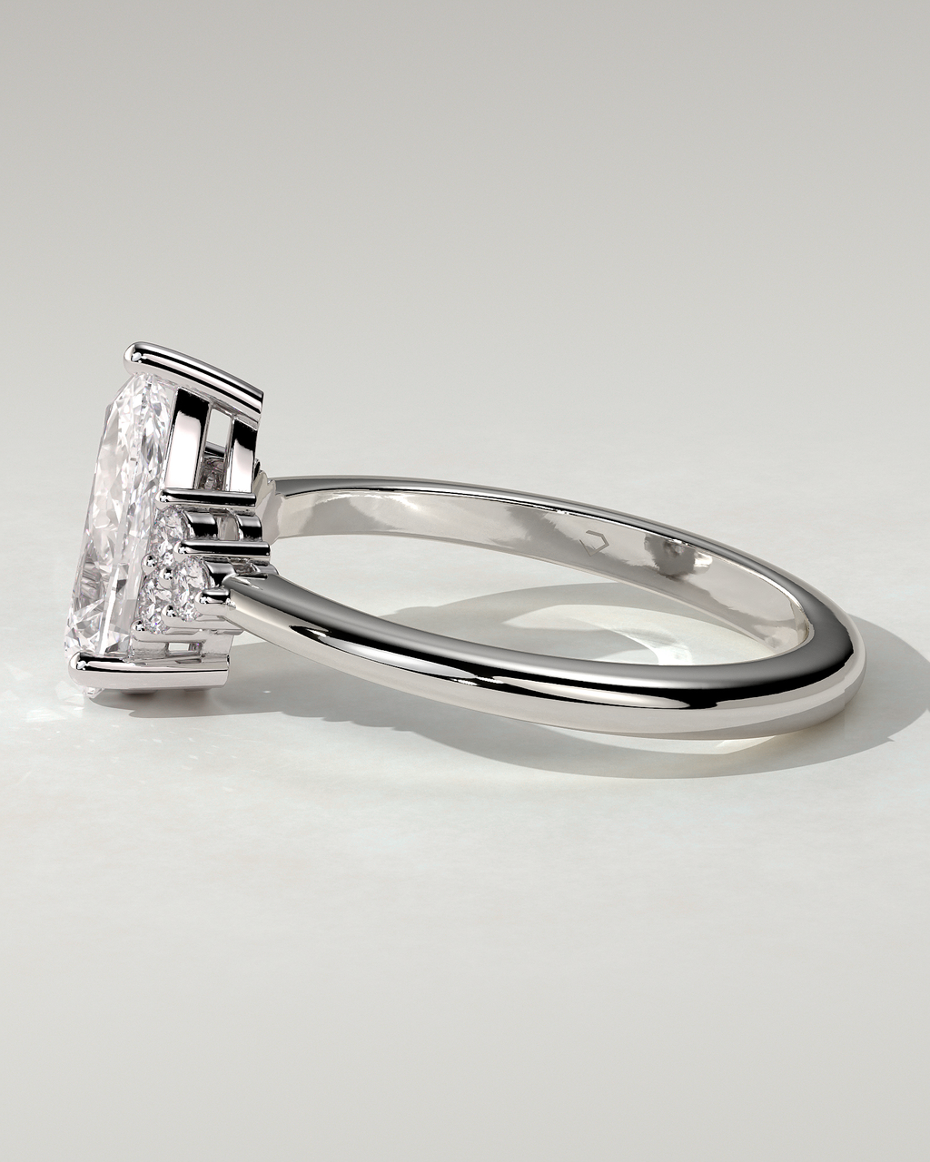 Brooke Solitaire Pear Ring