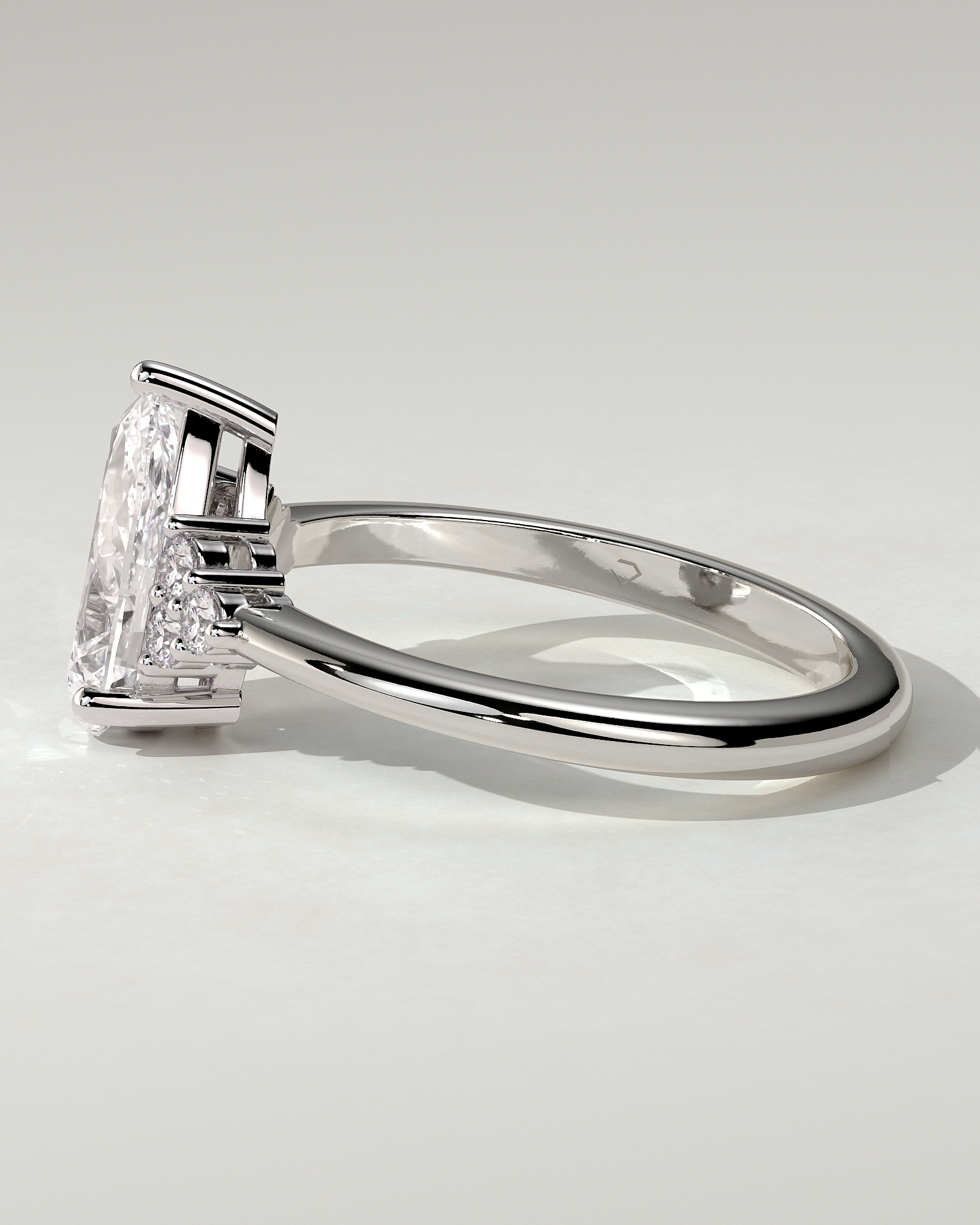 Brooke Solitaire Pear Ring