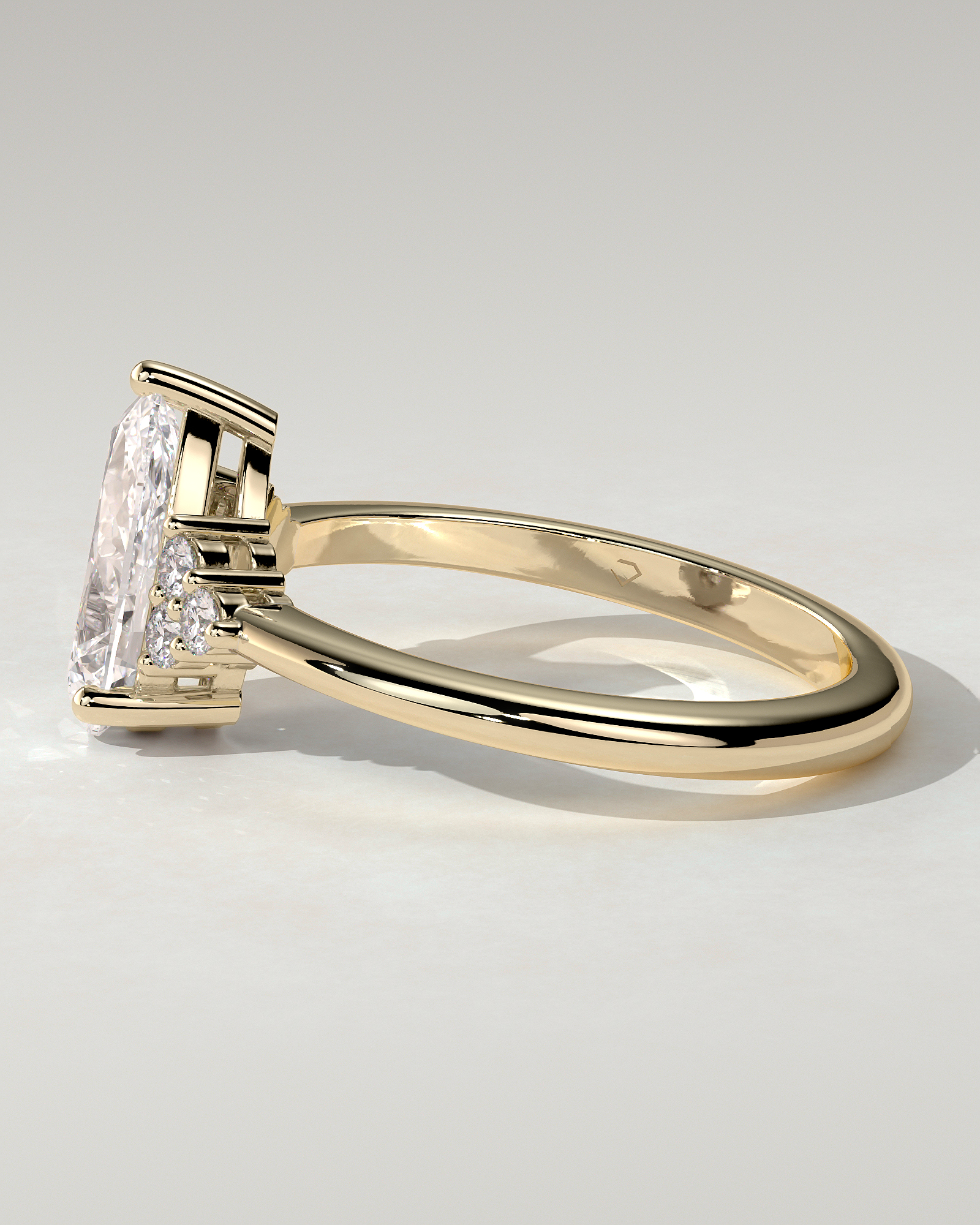 Brooke Solitaire Pear Ring