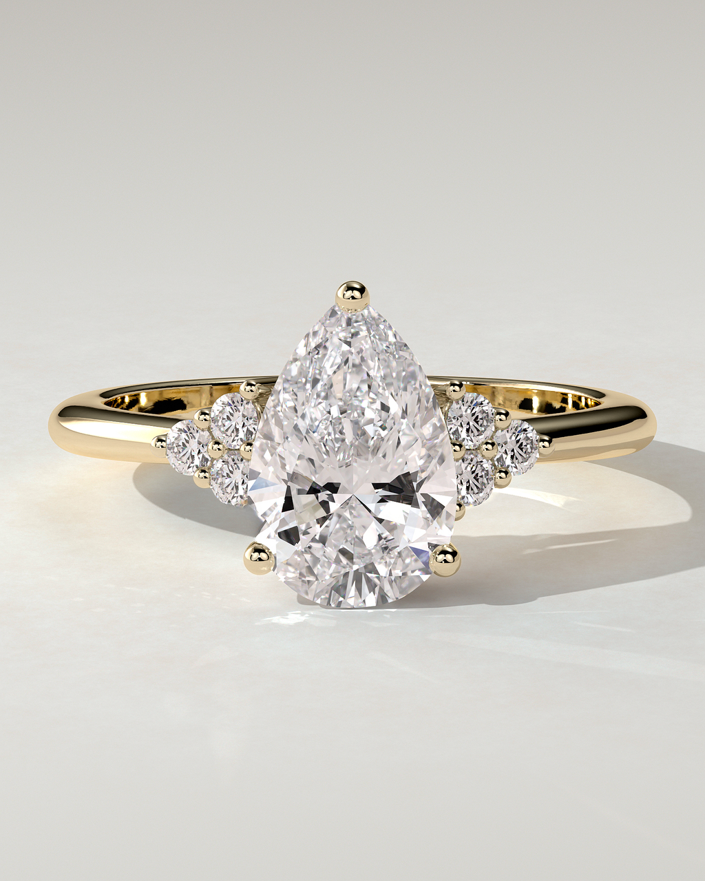 Brooke Solitaire Pear Ring