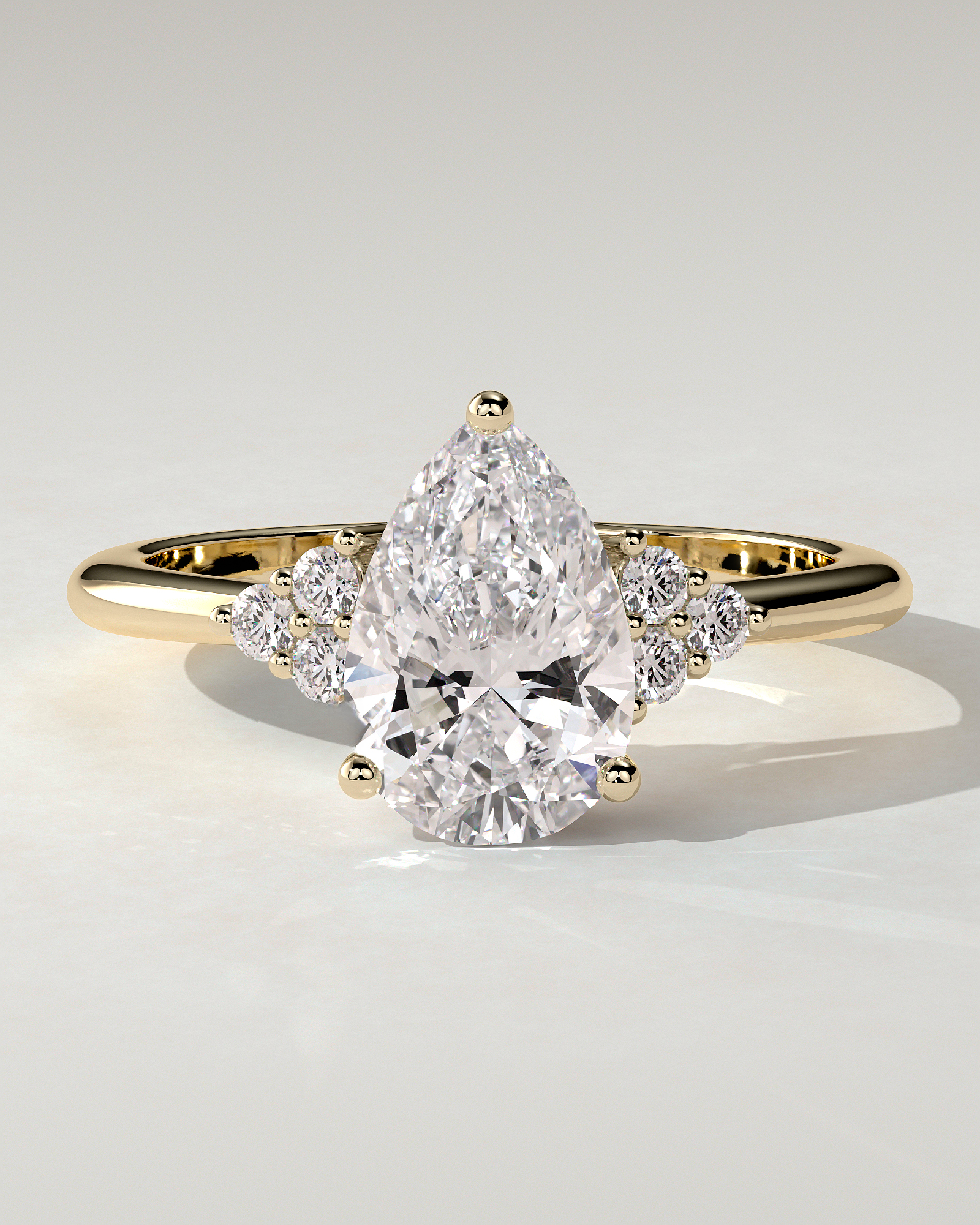 Brooke Solitaire Pear Ring
