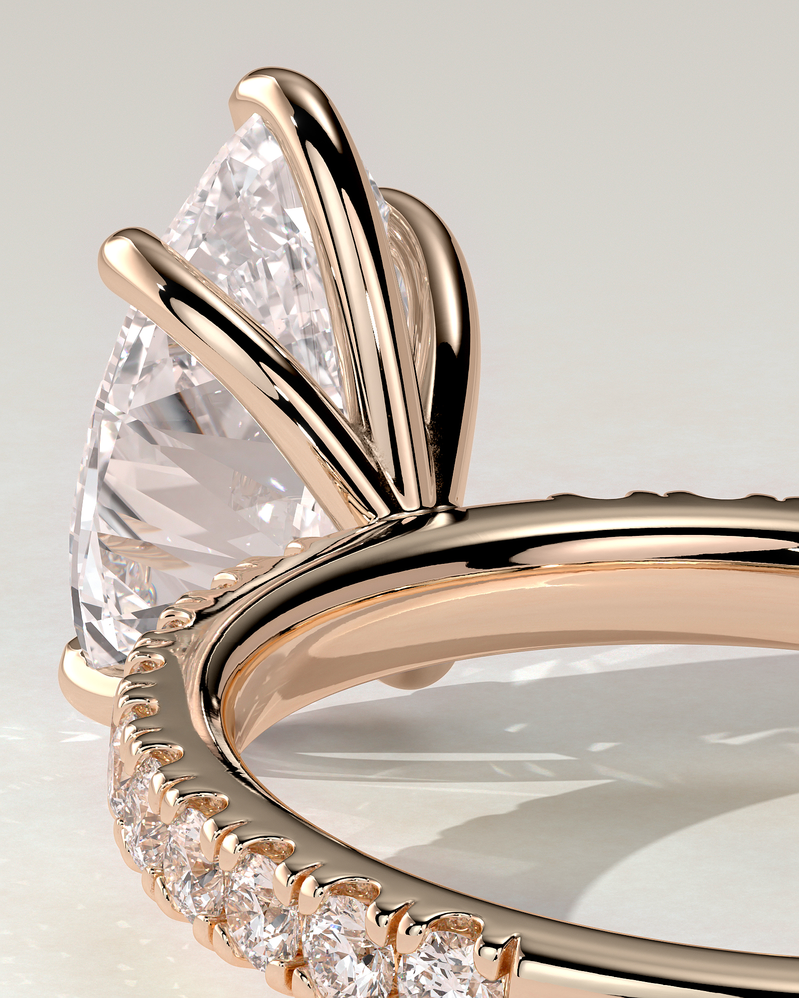 Brynlee Solitaire Pear Ring
