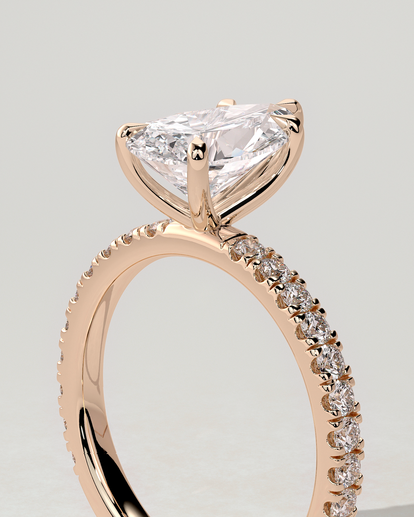 Brynlee Solitaire Pear Ring