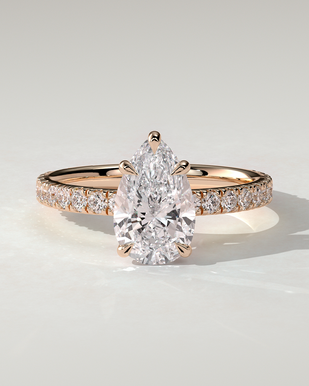 Brynlee Solitaire Pear Ring