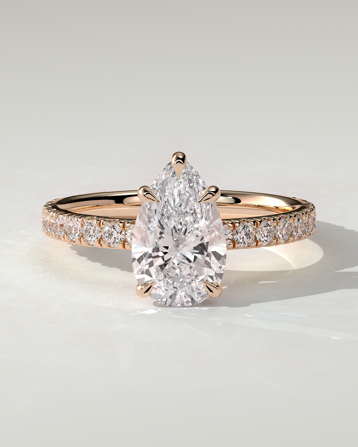 Brynlee Solitaire Pear Ring