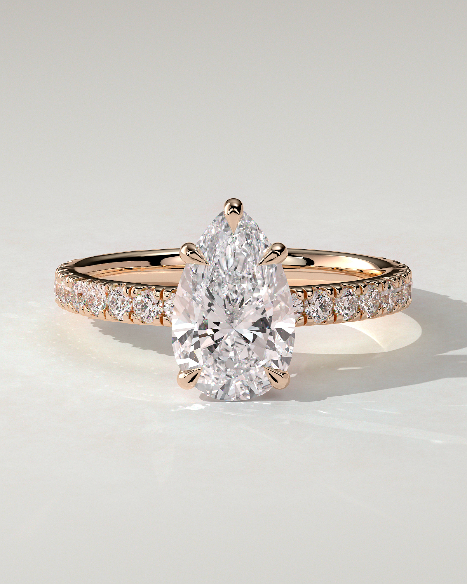 Brynlee Solitaire Pear Ring