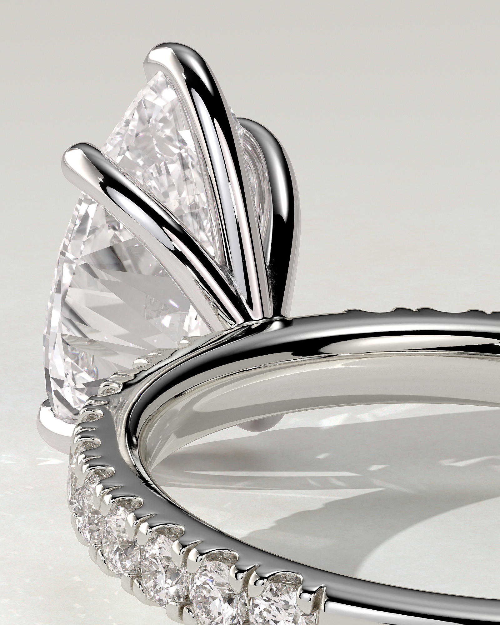 Brynlee Solitaire Pear Ring