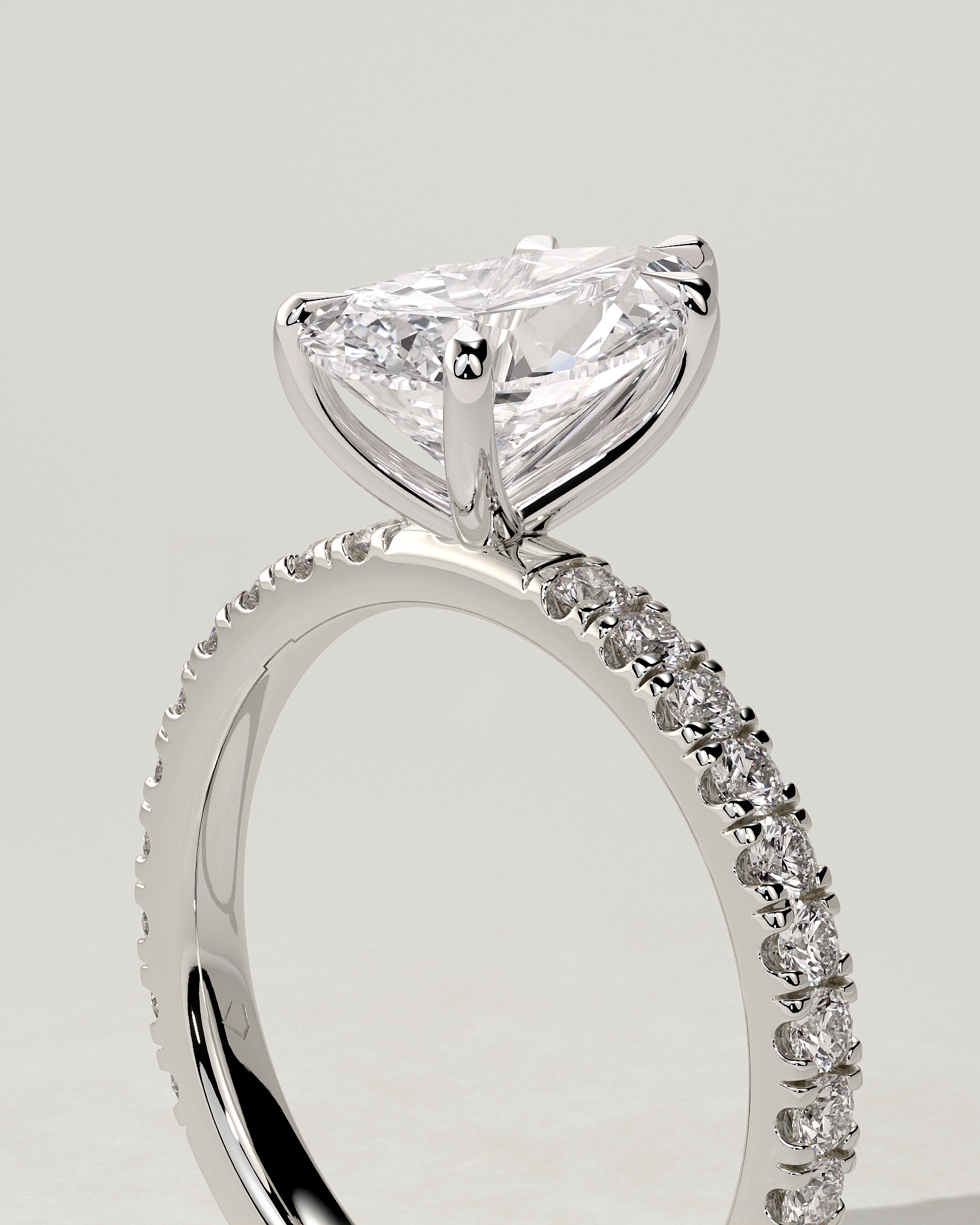 Brynlee Solitaire Pear Ring