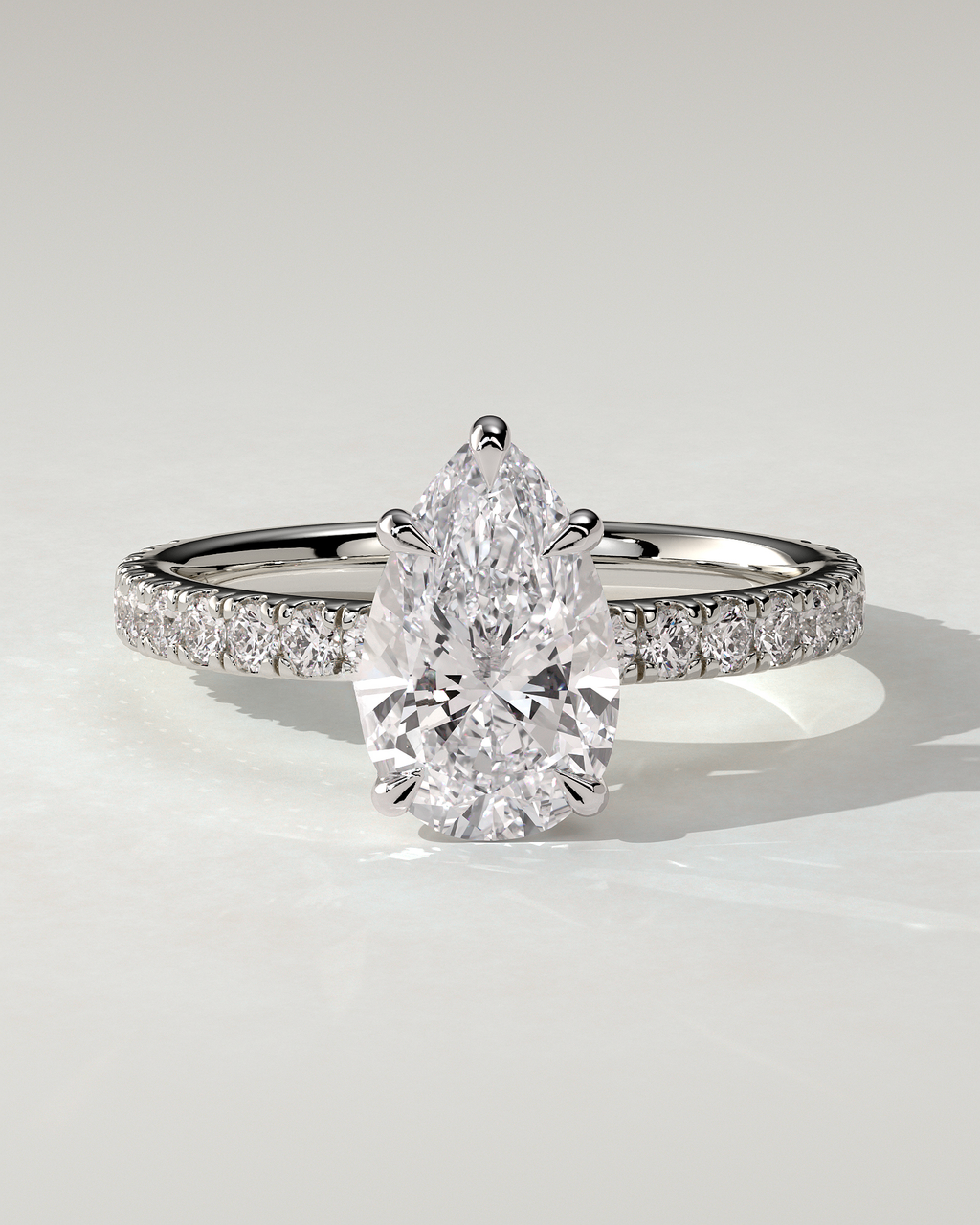 Brynlee Solitaire Pear Ring