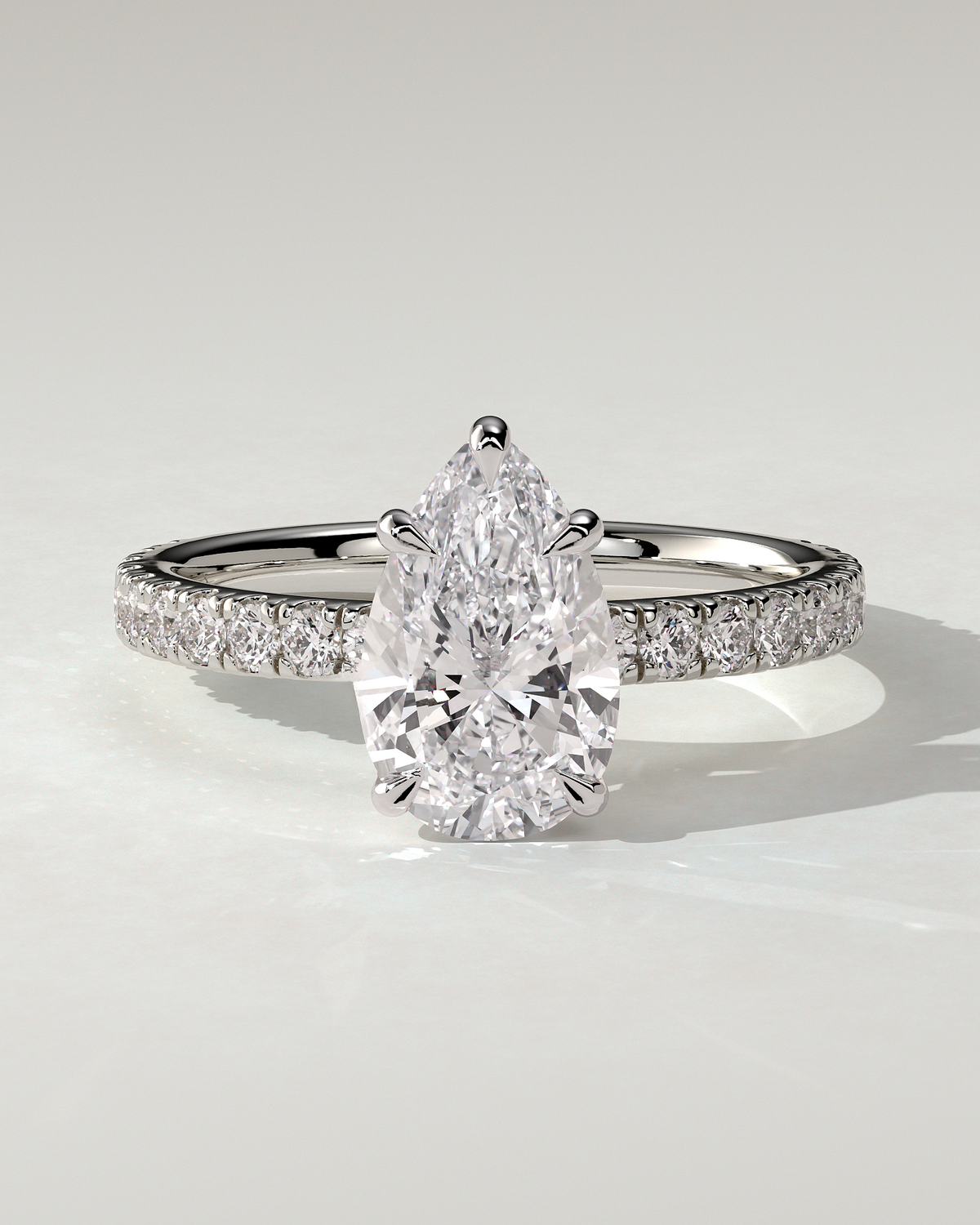 Brynlee Solitaire Pear Ring